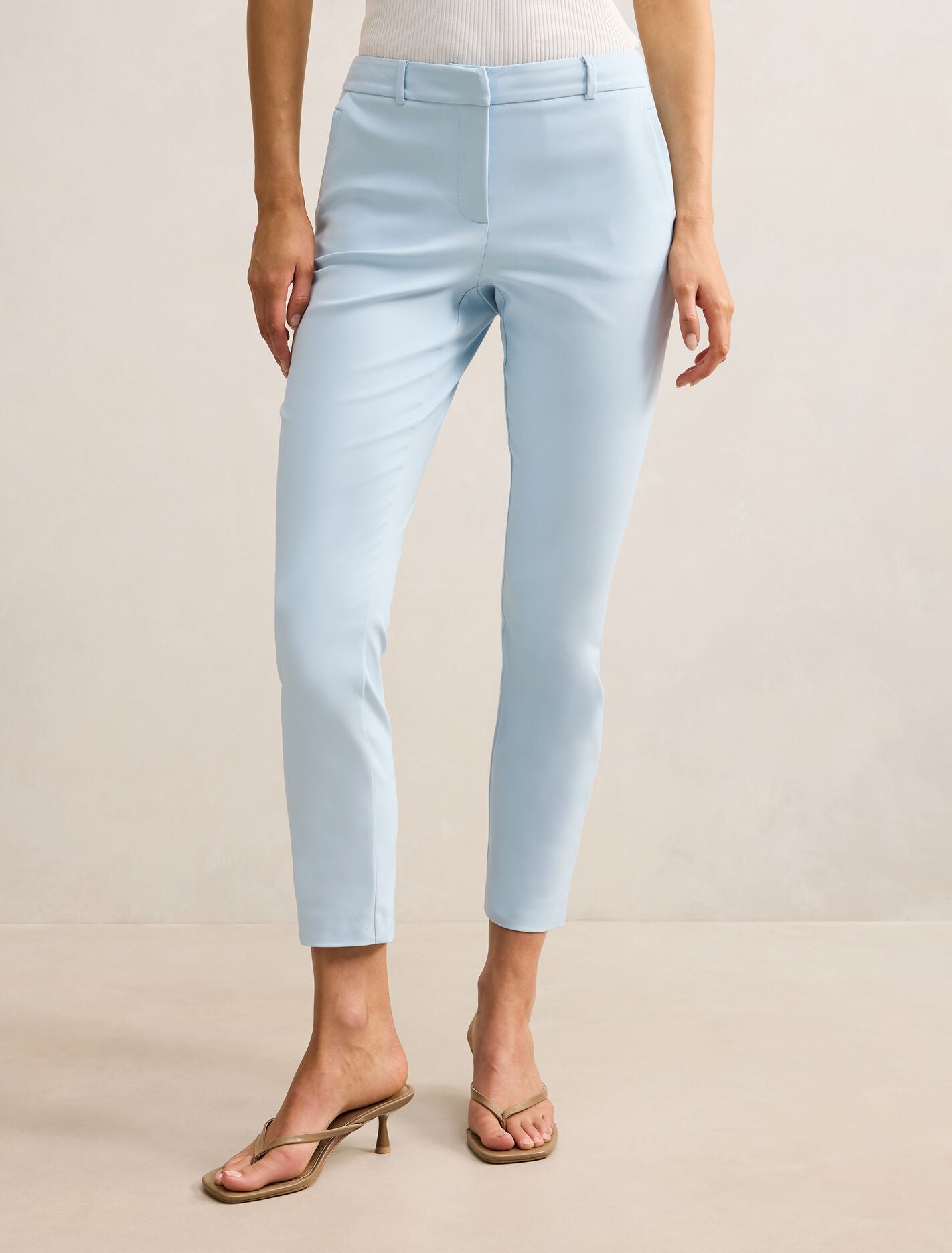 Grace 7/8Th Slim Pants Icy Blue Suit | Forever New Grace 7/8Th Slim Pants Icy Blue Suit | Forever New
