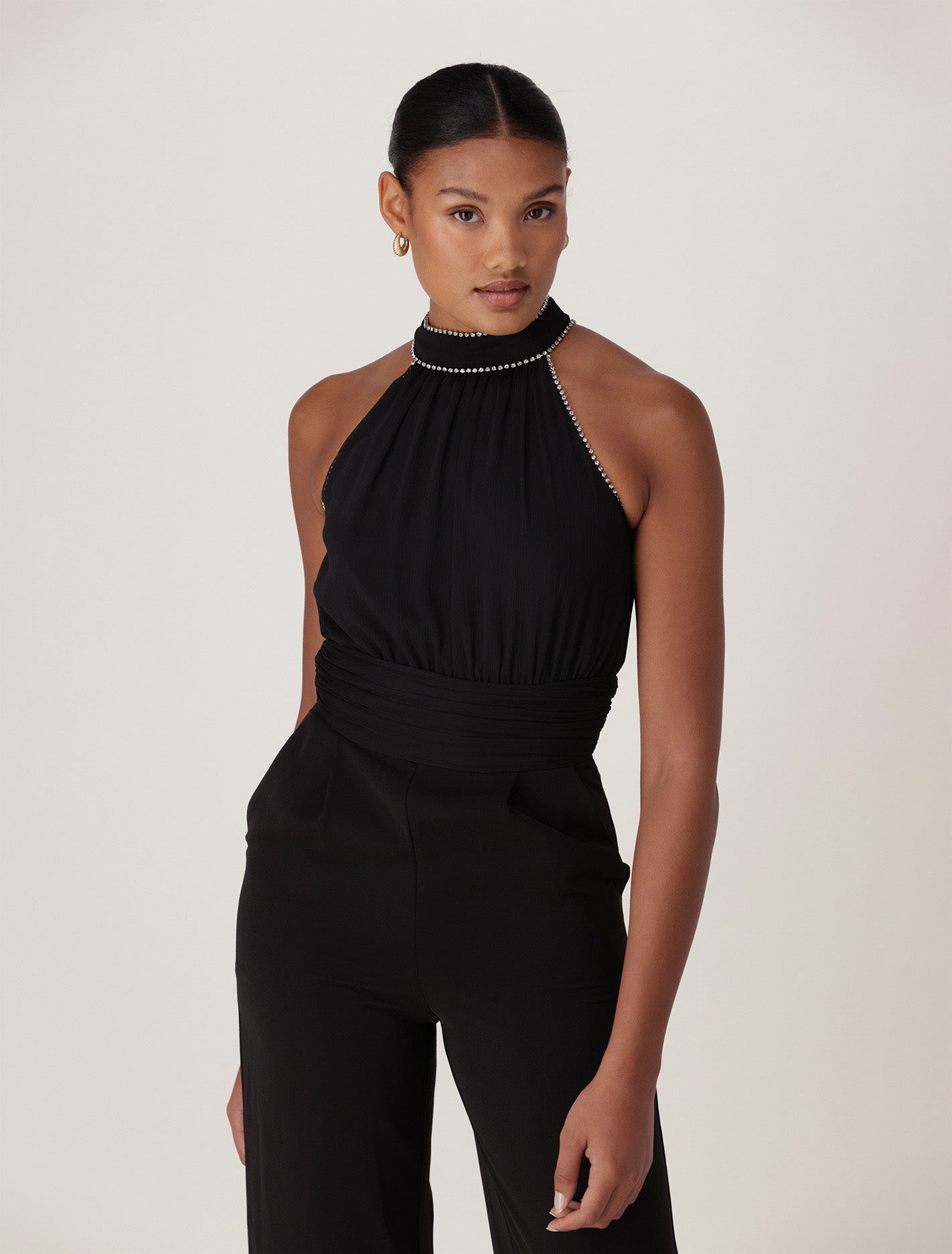 Lauren Halter Diamante Jumpsuit Forever New