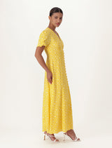 Saffron Printed Midi Sun Dress Forever New
