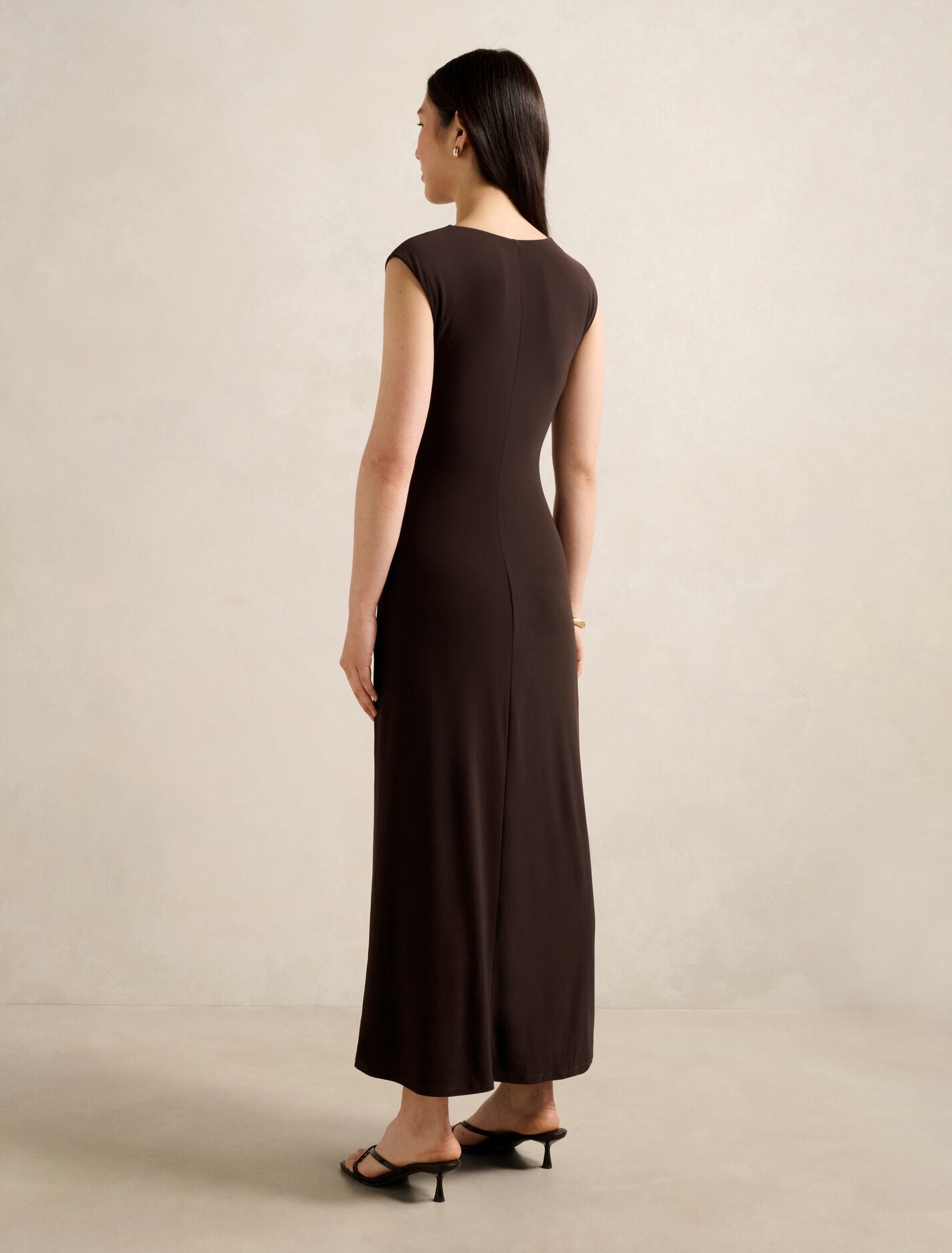 Carrie Draped Bodycon Midi Dress