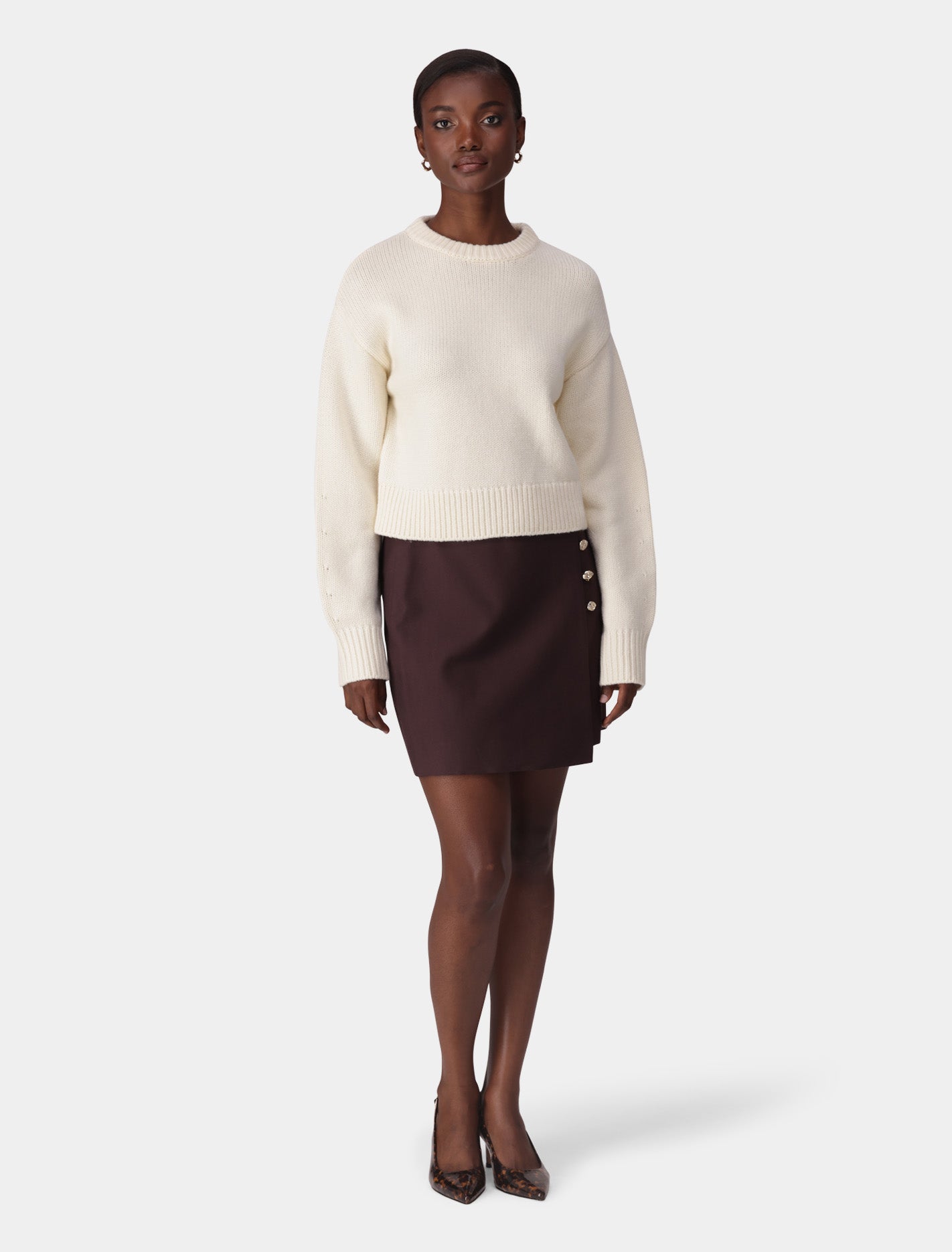Matilda Knitted Crew Neck Sweater Forever New
