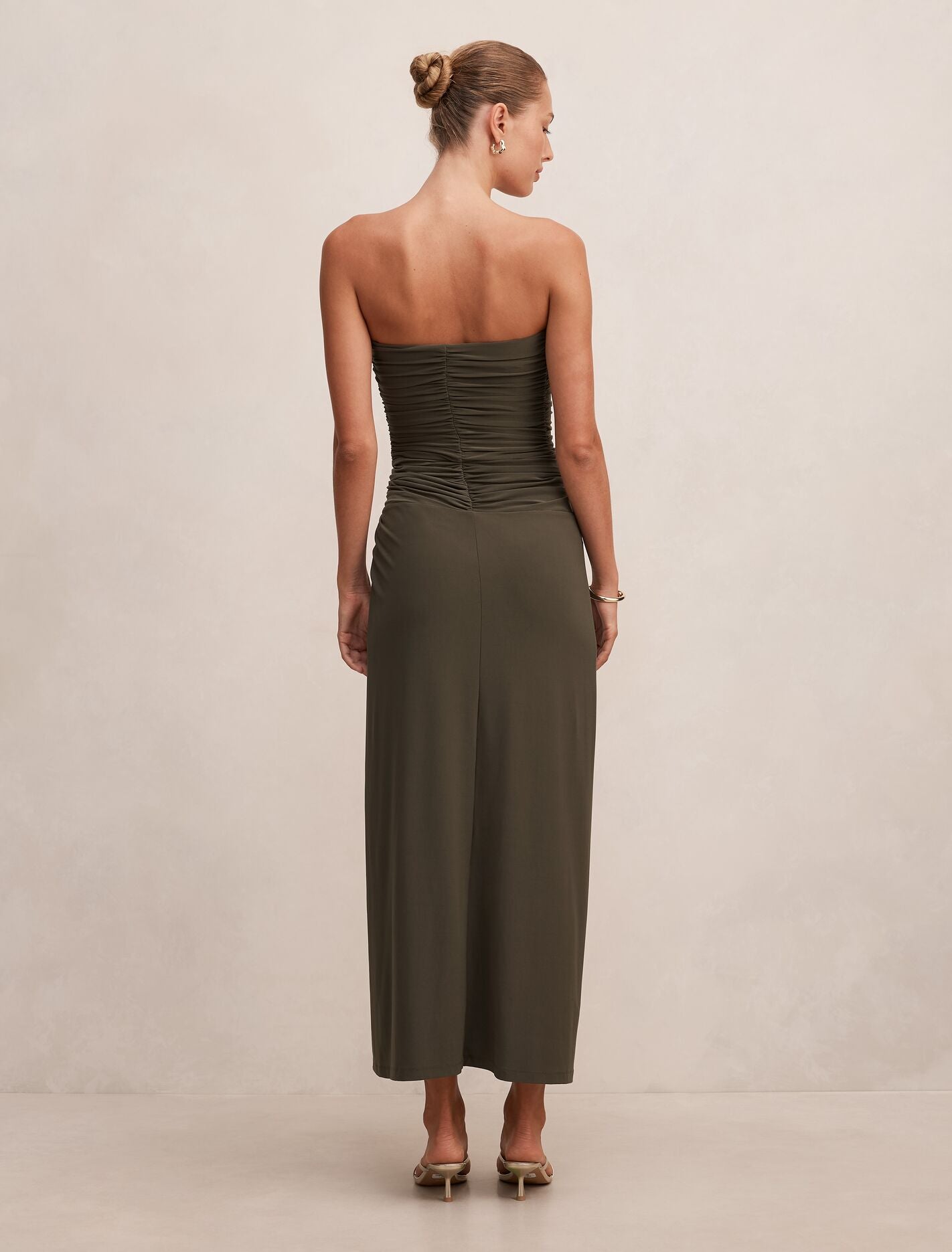 Keely Strapless Jersey Maxi Dress Forever New