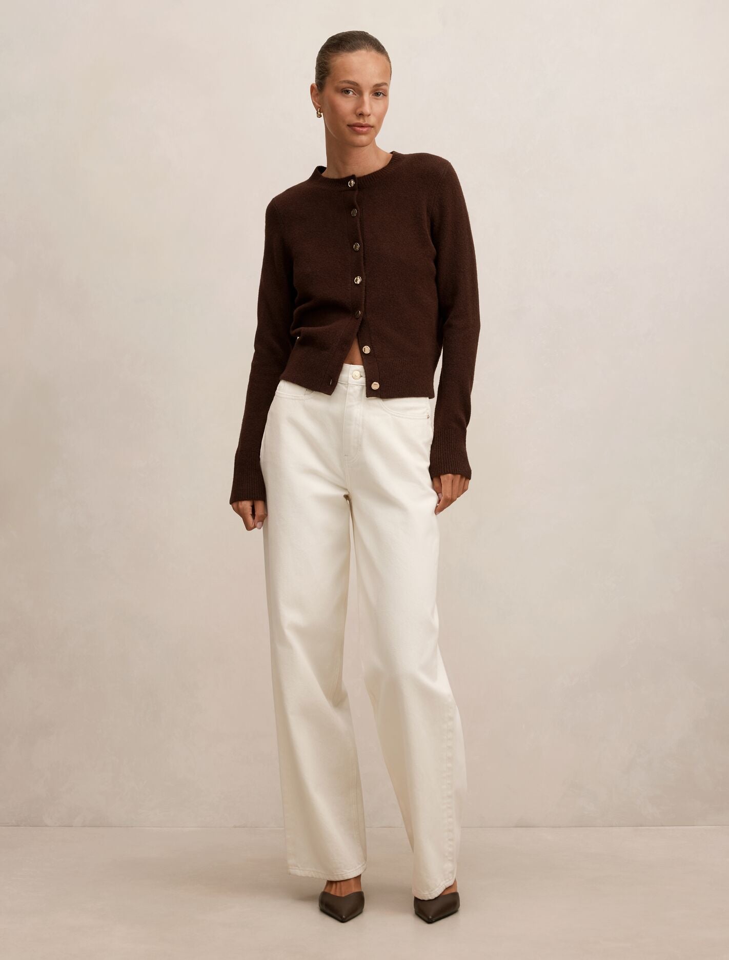 May Crew Neck Cardigan Forever New