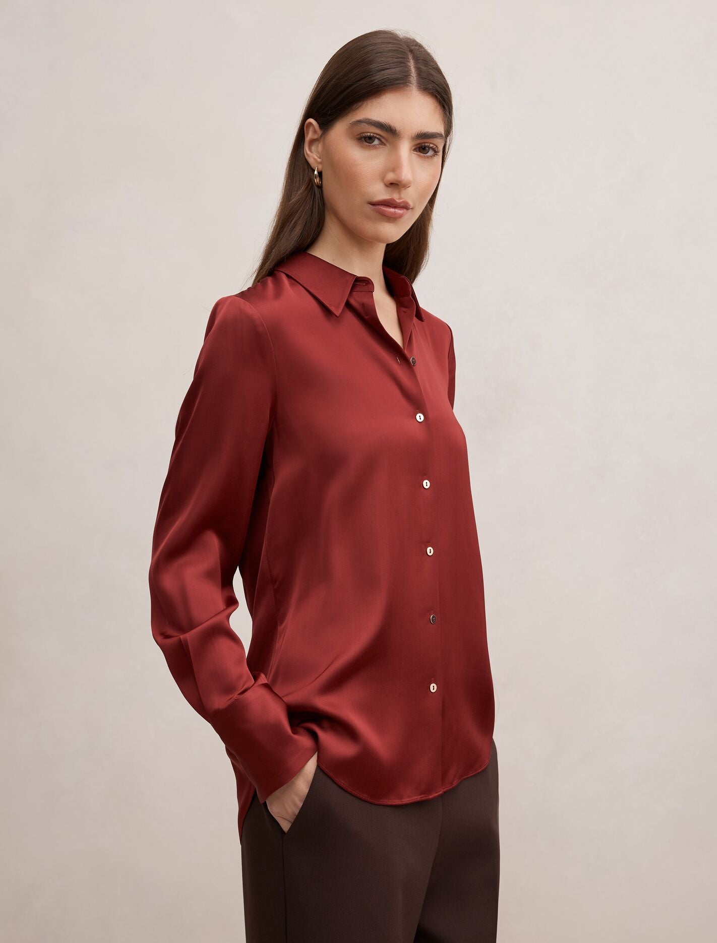 Coco Satin Shirt Forever New