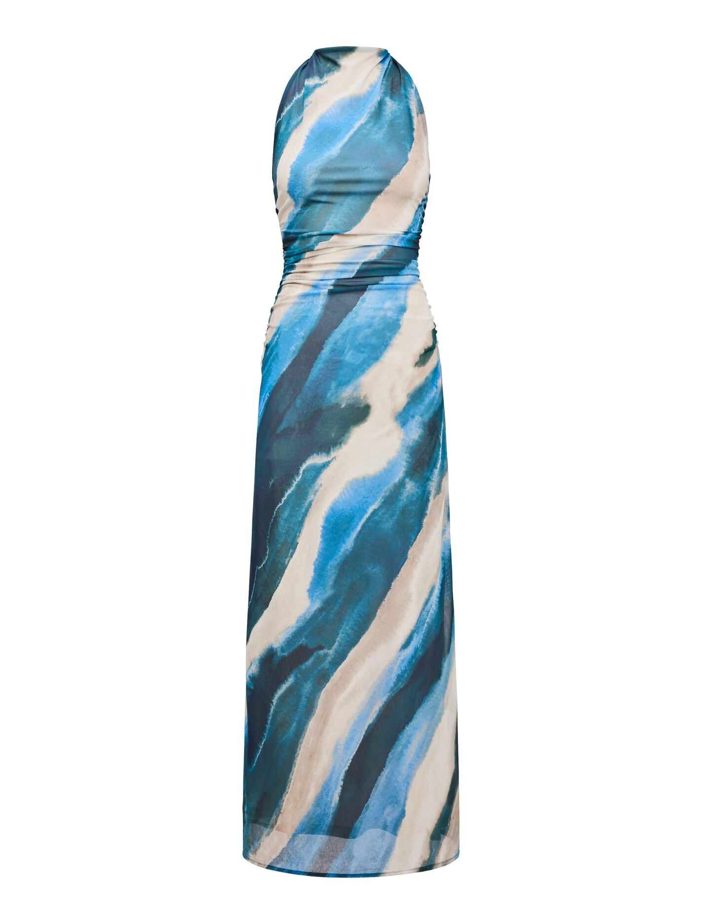 Josette Halter Mesh Maxi Dress Forever New