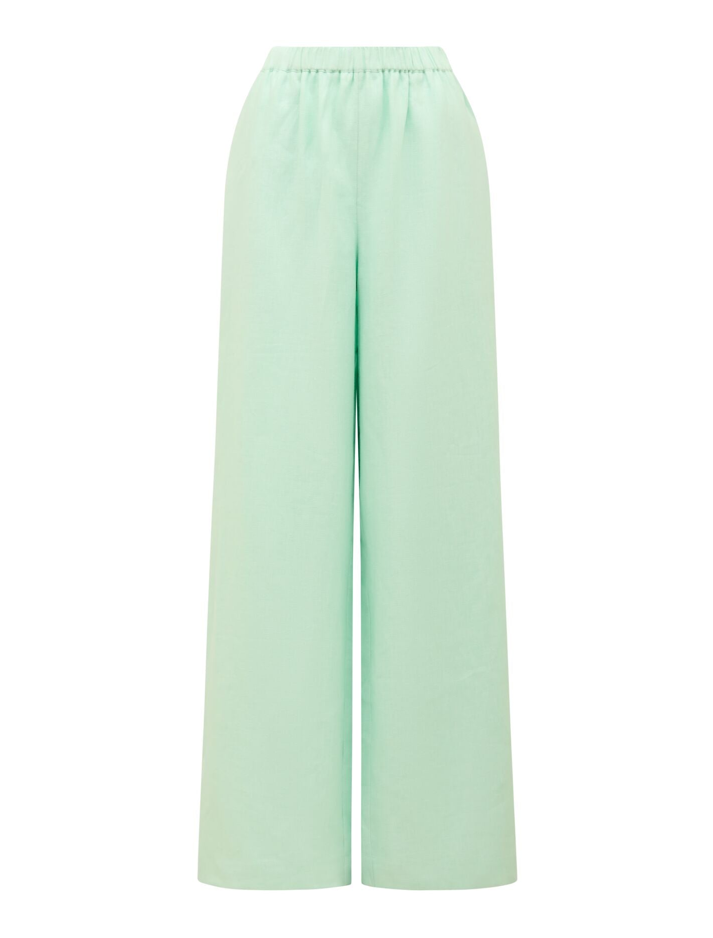 Ally Linen Elastic Wide Leg Pants