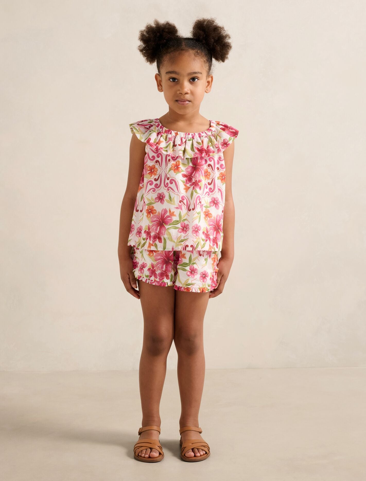 Pia Girls Ruffled Babydoll Top Forever New