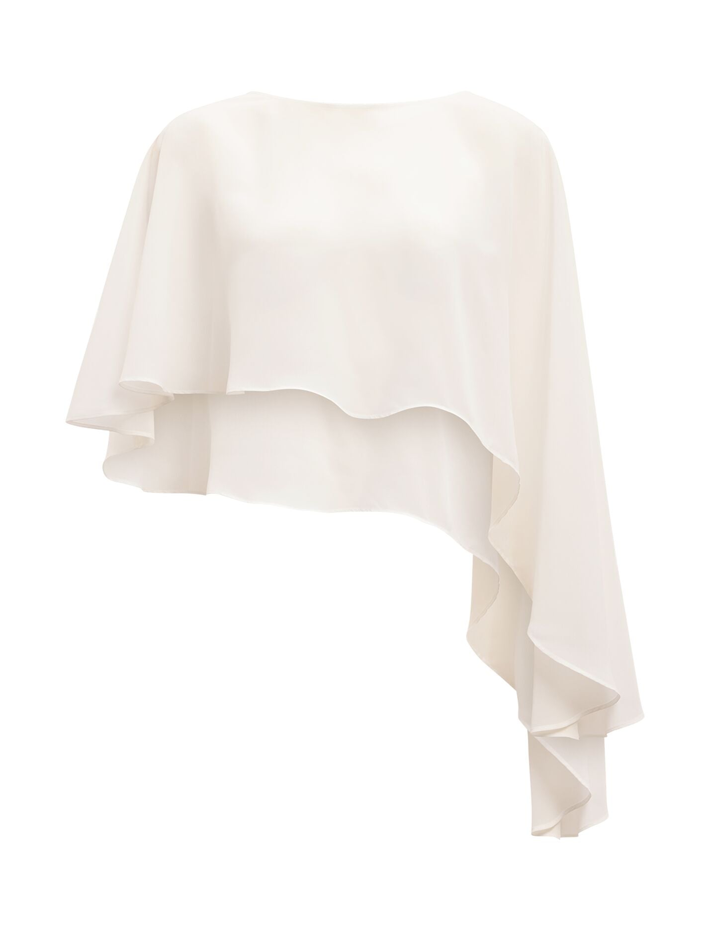 Aria Asymmetrical Chiffon Cape Forever New