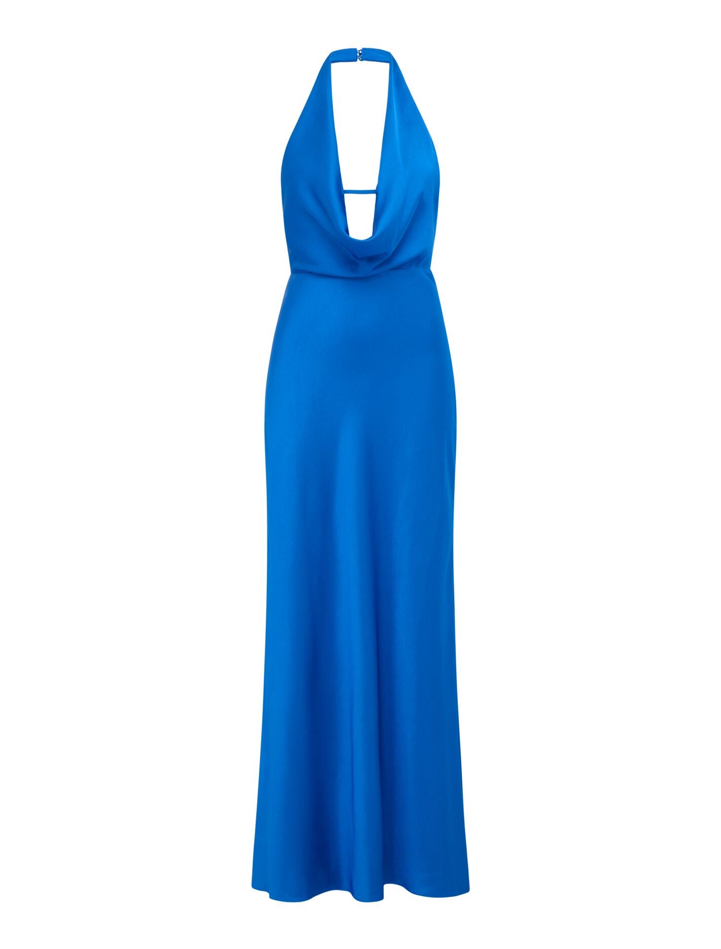 Becca Cowl Halter Satin Dress