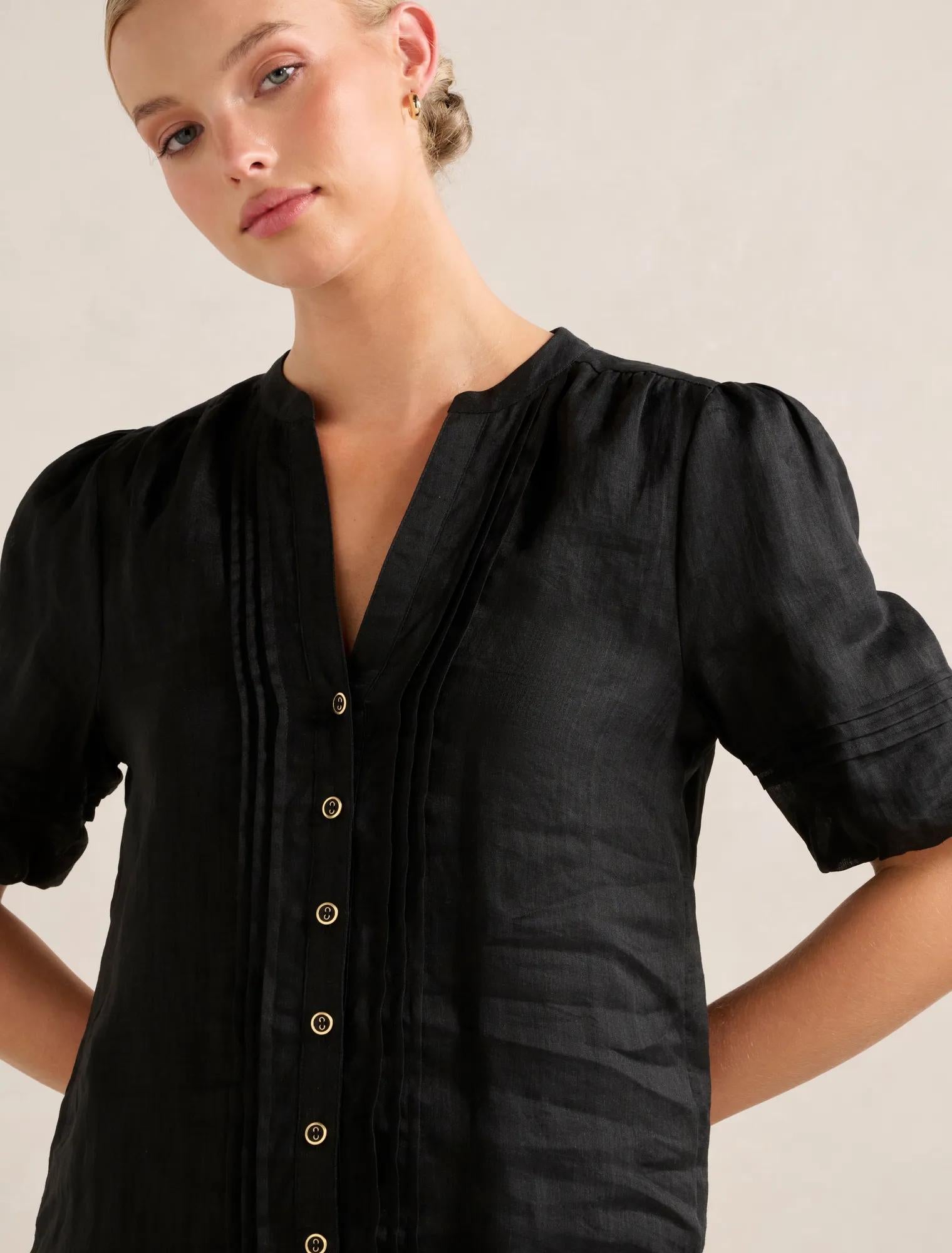 Mariella Pintuck Blouse