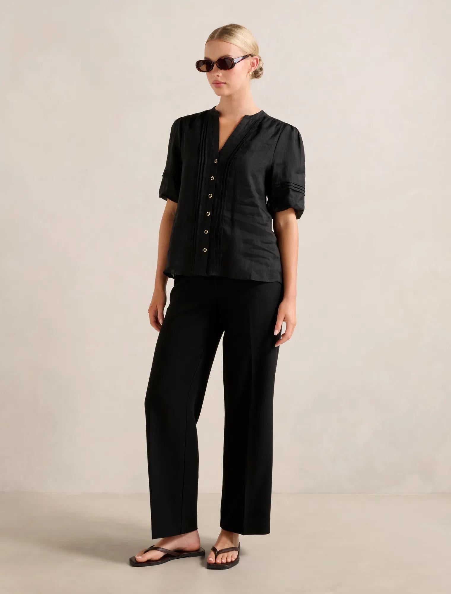Mariella Pintuck Blouse