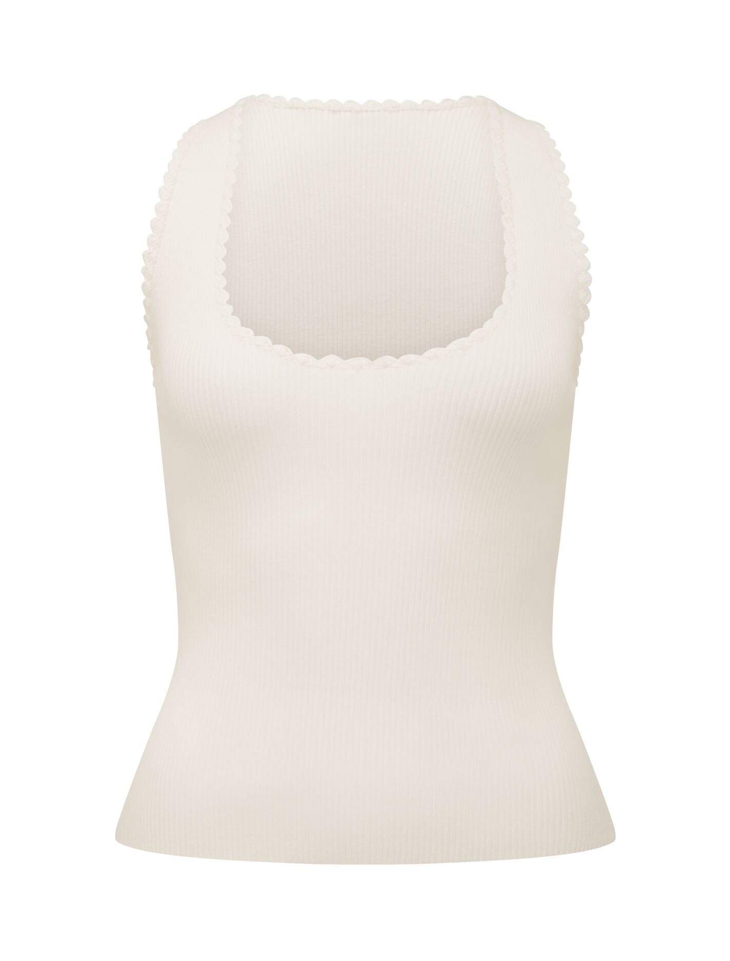 Bree Crochet Detail Knit Tank Top