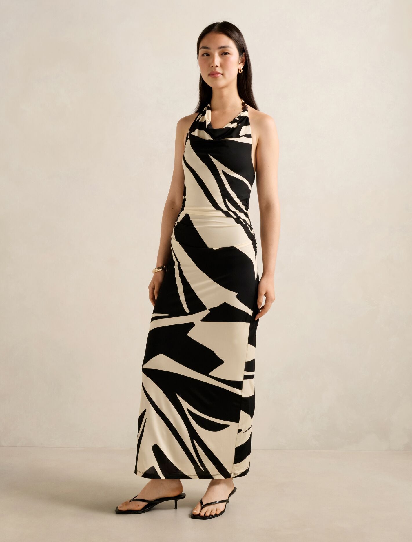 Caitie Draped Jersey Midi Dress Forever New