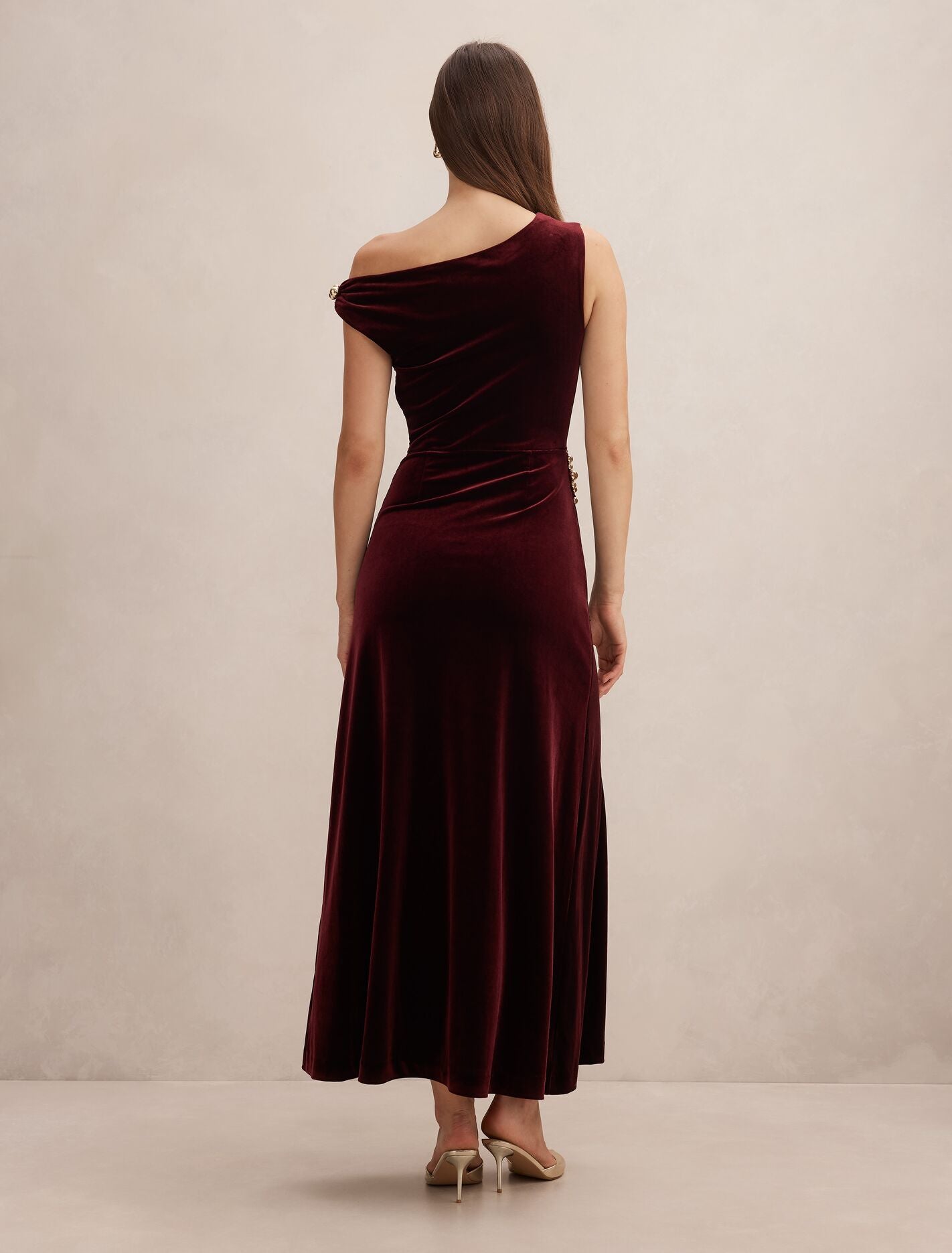Winslet Off Shoulder Velvet Dress Forever New