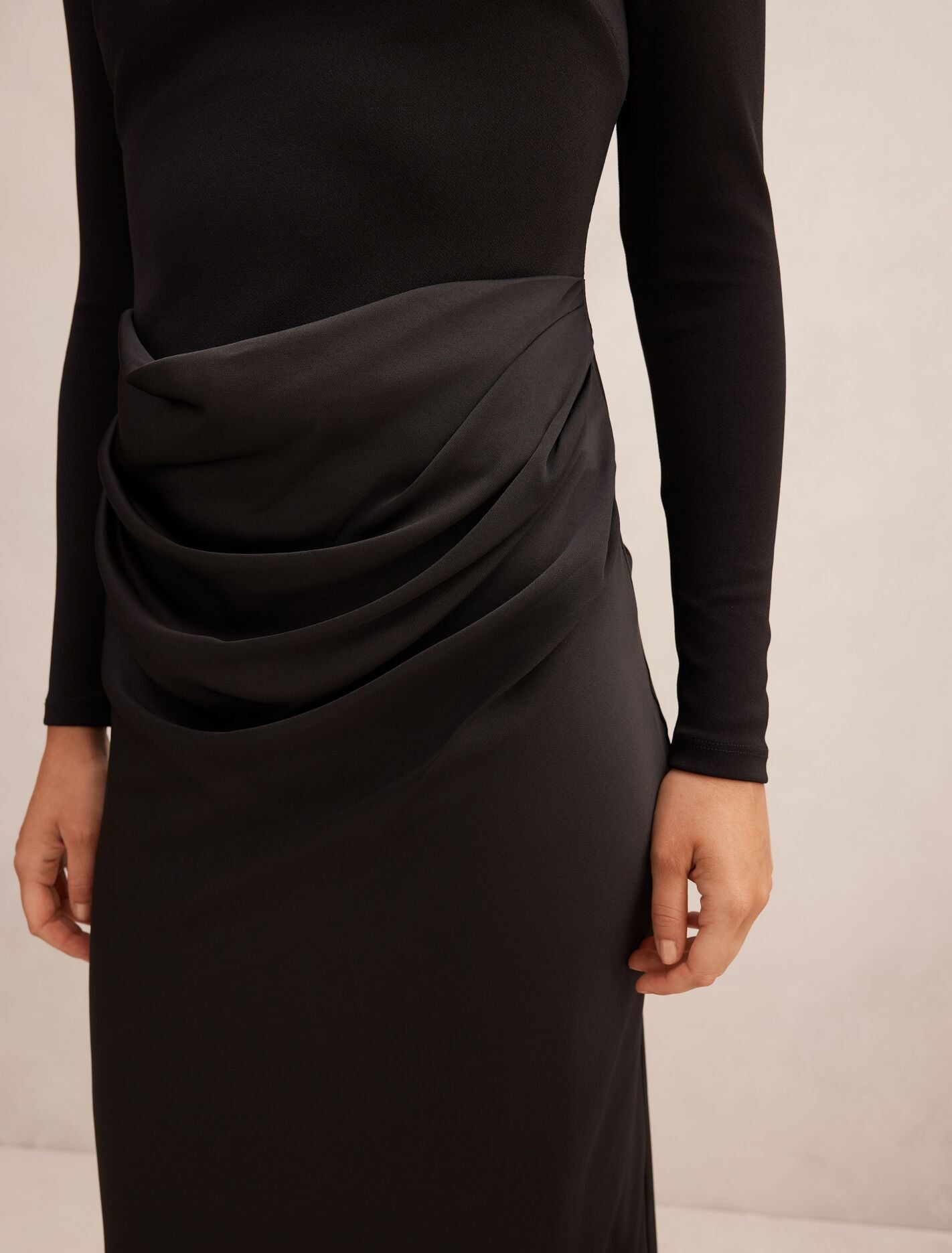 Briella Boat Neck Drape Maxi Dress Forever New