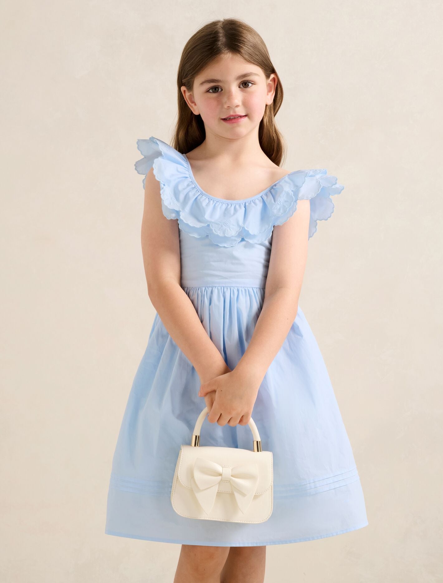 Macie Girls Petal Collar Dress