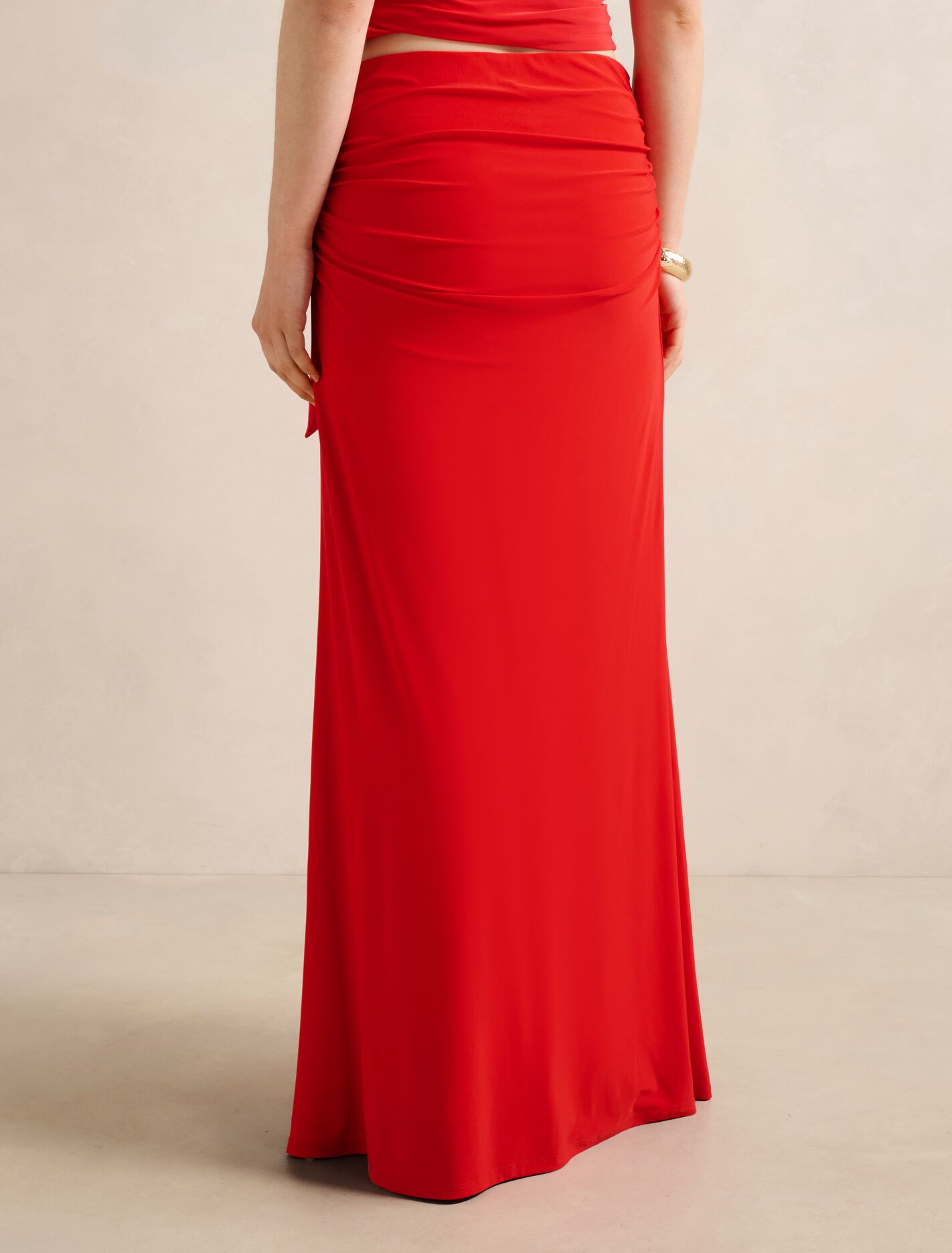 Mimi Flute Maxi Skirt