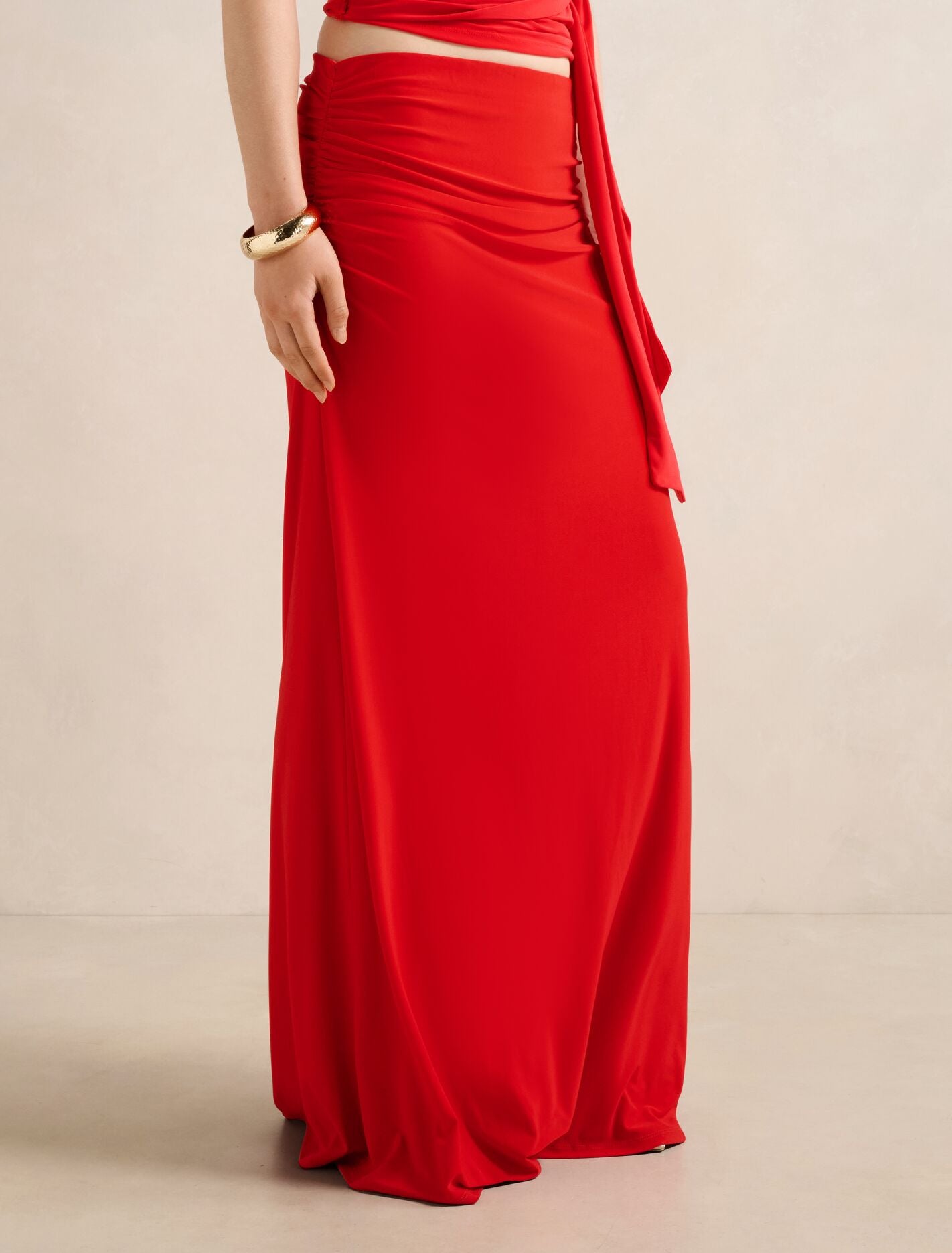 Mimi Flute Maxi Skirt