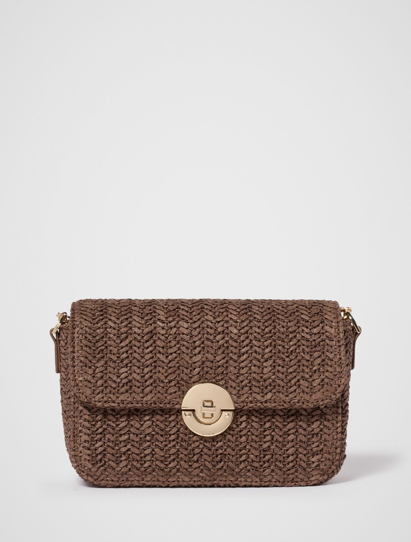 Anika Weave Shoulder Bag 0 Chocolate Forever New