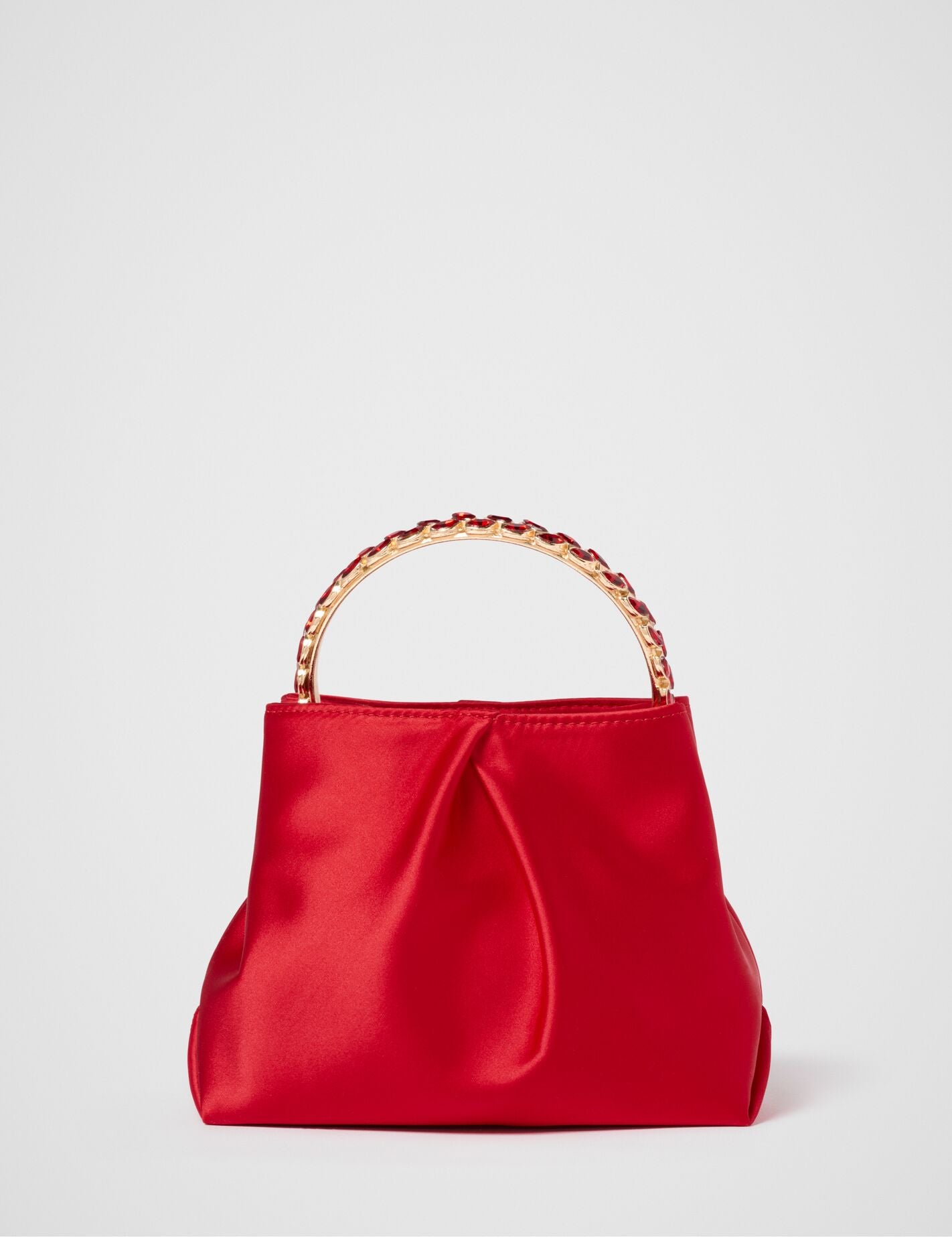 Juniper Jewel Handle Soft Clutch 0 Red Forever New