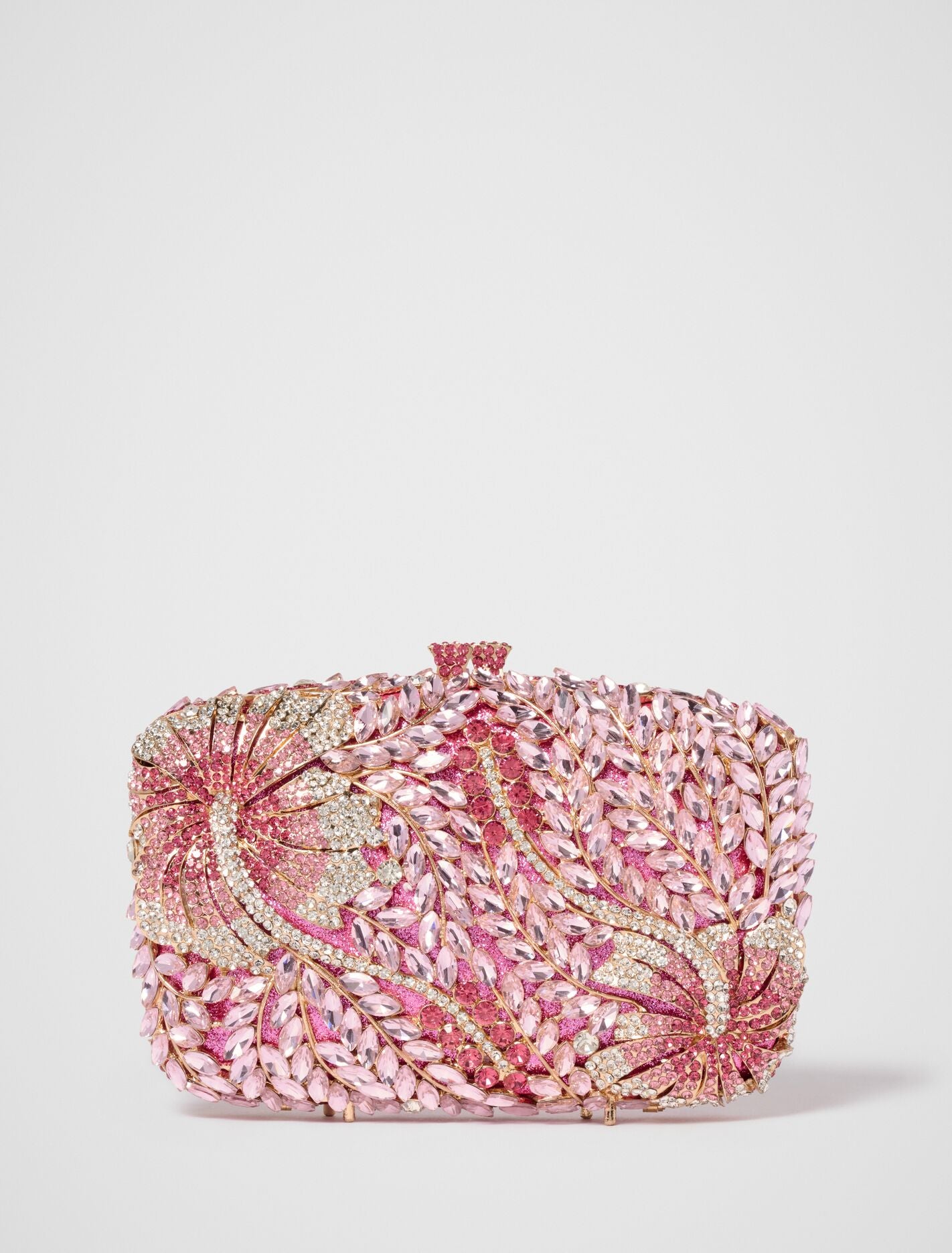 Everly Orchid Flower Clasp Hardcase Clutch Forever New