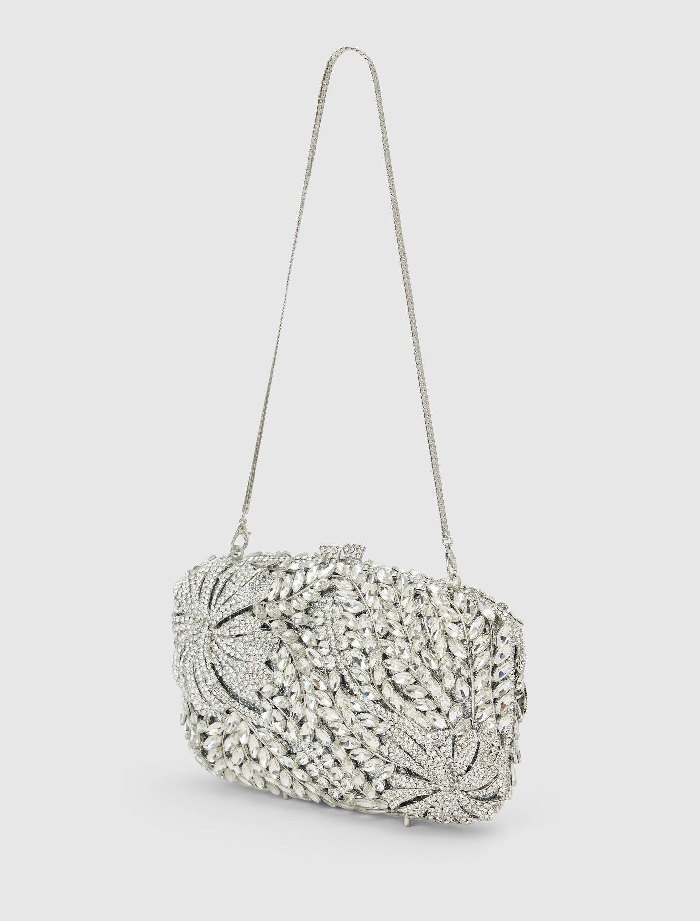 Everly Orchid Flower Clasp Hardcase Clutch Forever New