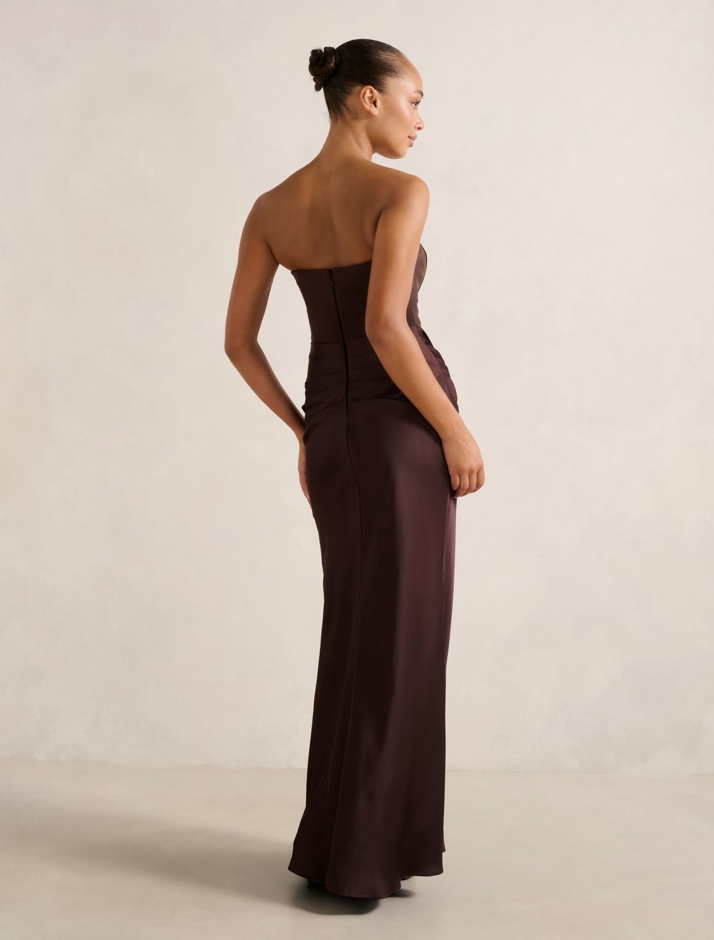 Isra Drape Strapless Maxi Dress Forever New