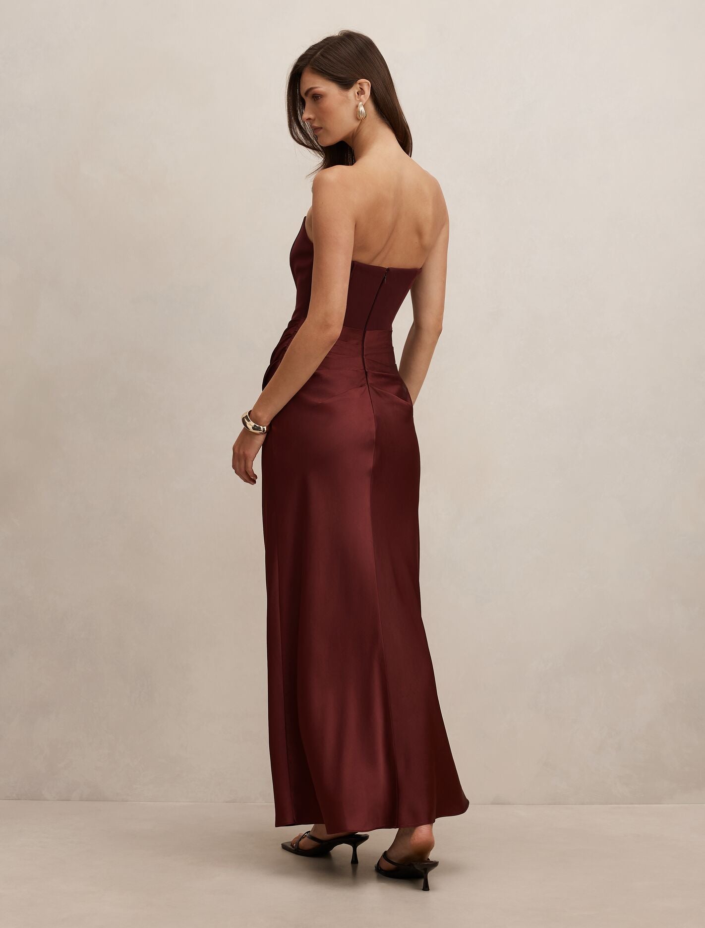 Isra Drape Strapless Maxi Dress Forever New