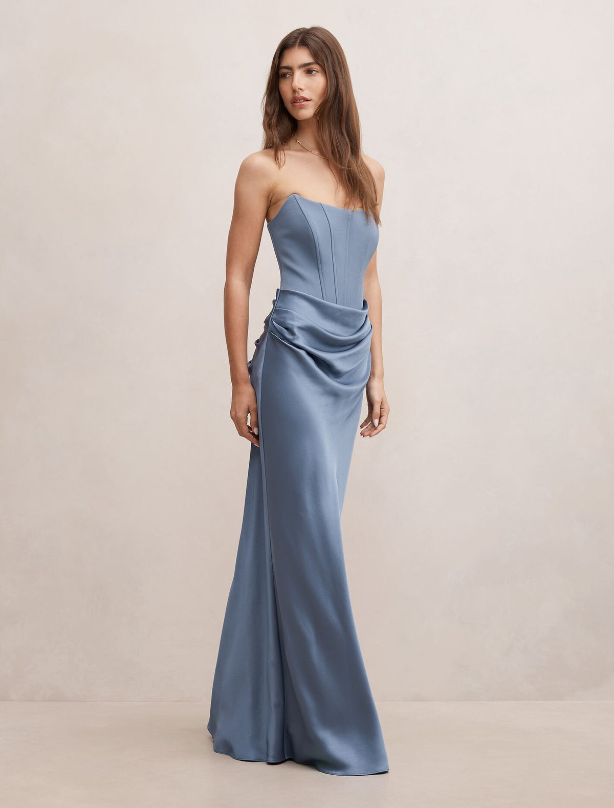 Isra Drape Strapless Maxi Dress Forever New