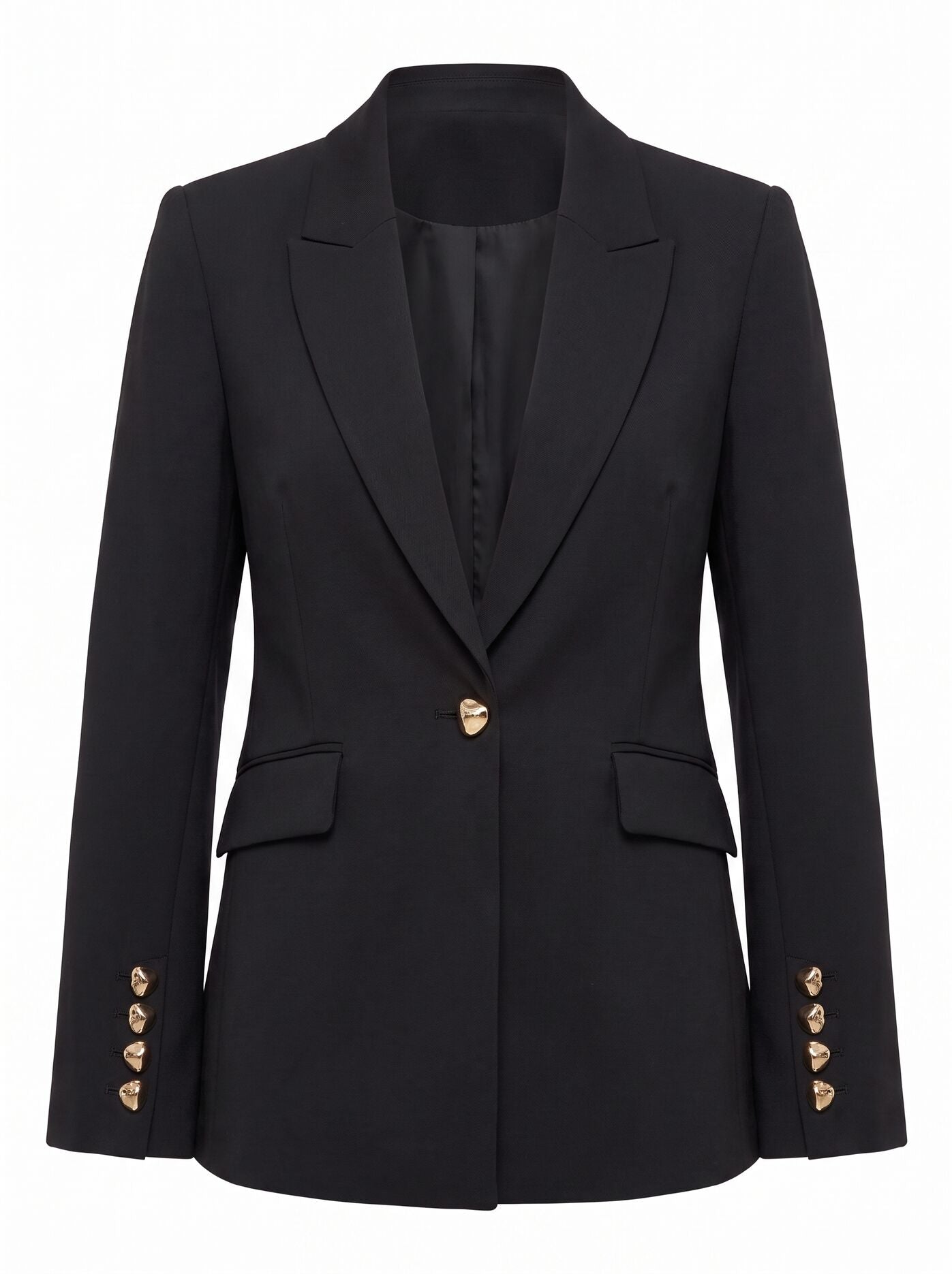 Trixie Gold Button Blazer Forever New