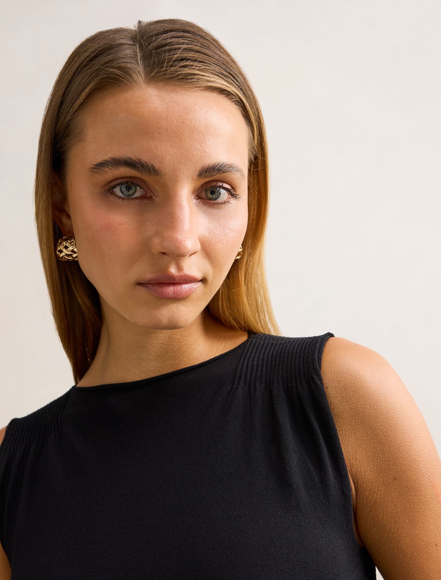 Karlie Rib Detail Knit Top Forever New