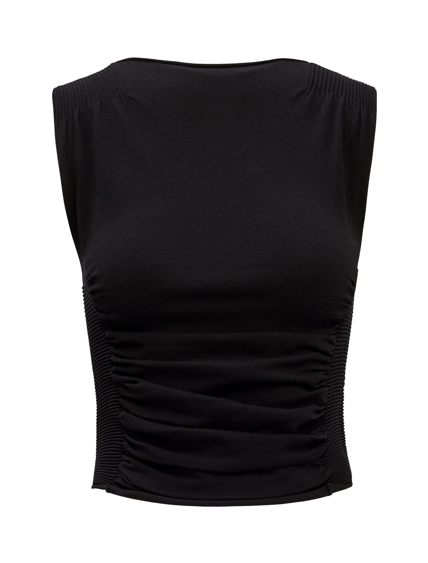 Karlie Rib Detail Knit Top Forever New