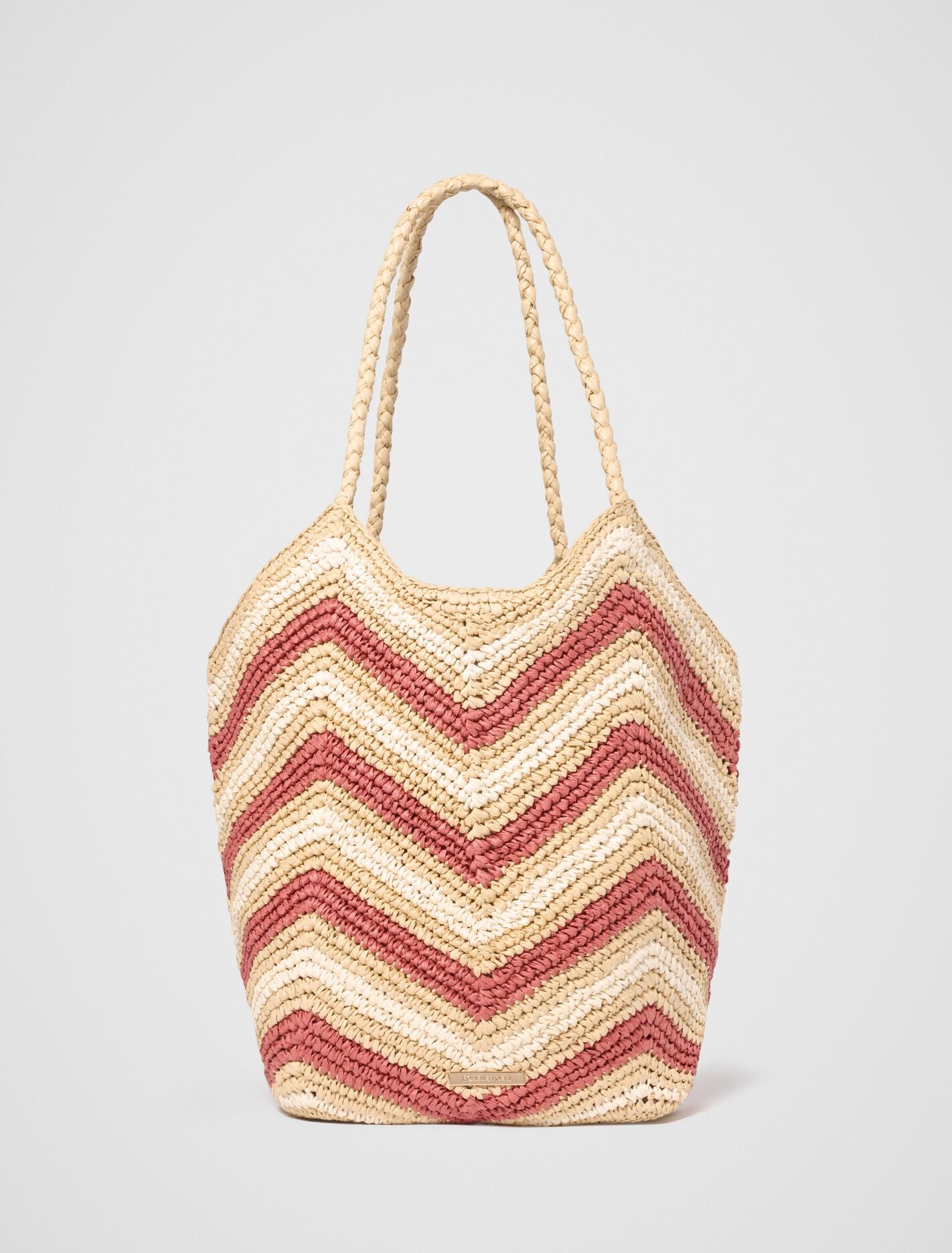 Keira Chevron Weave Tote Bag Forever New