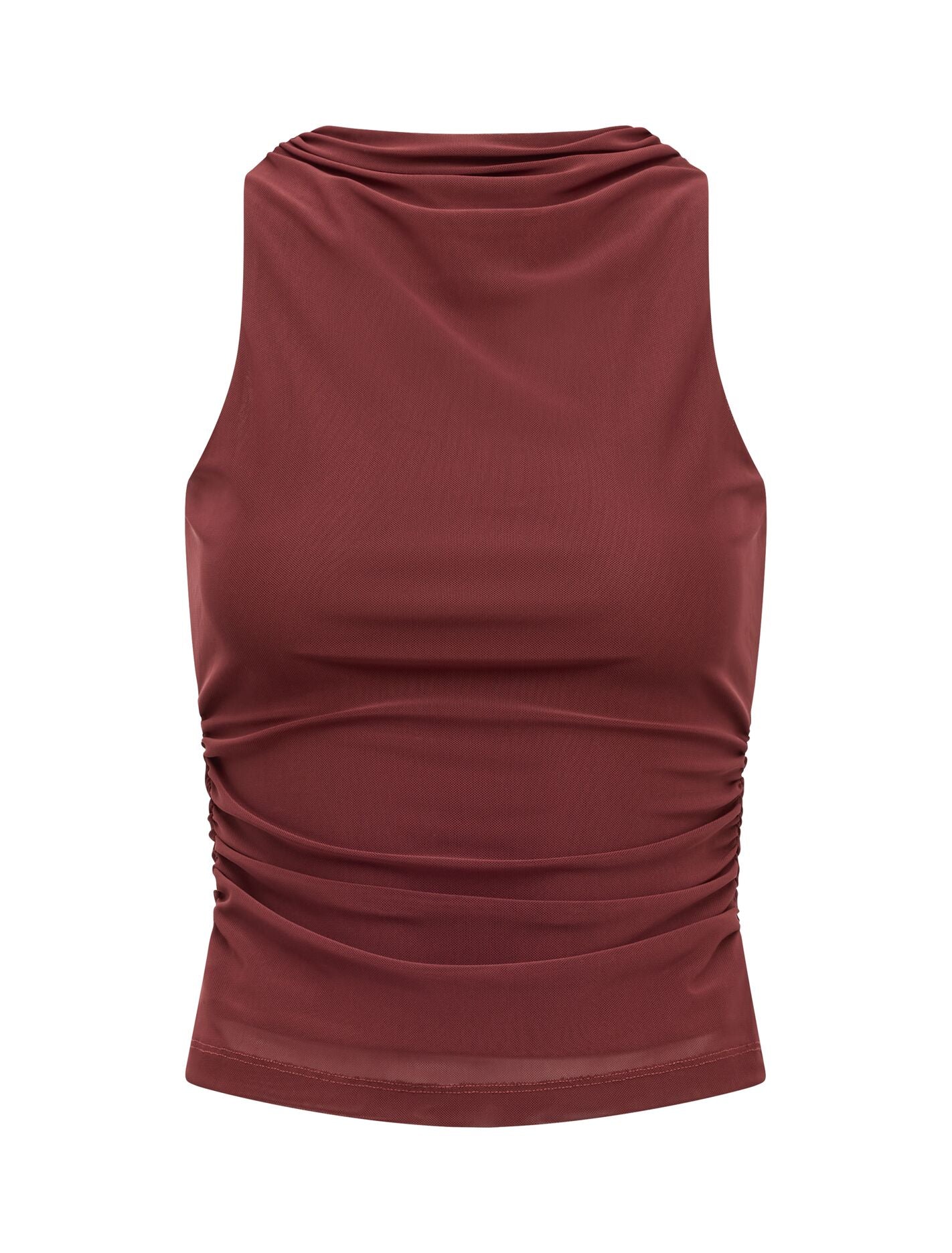 Savannah Ruched Mesh Top Forever New