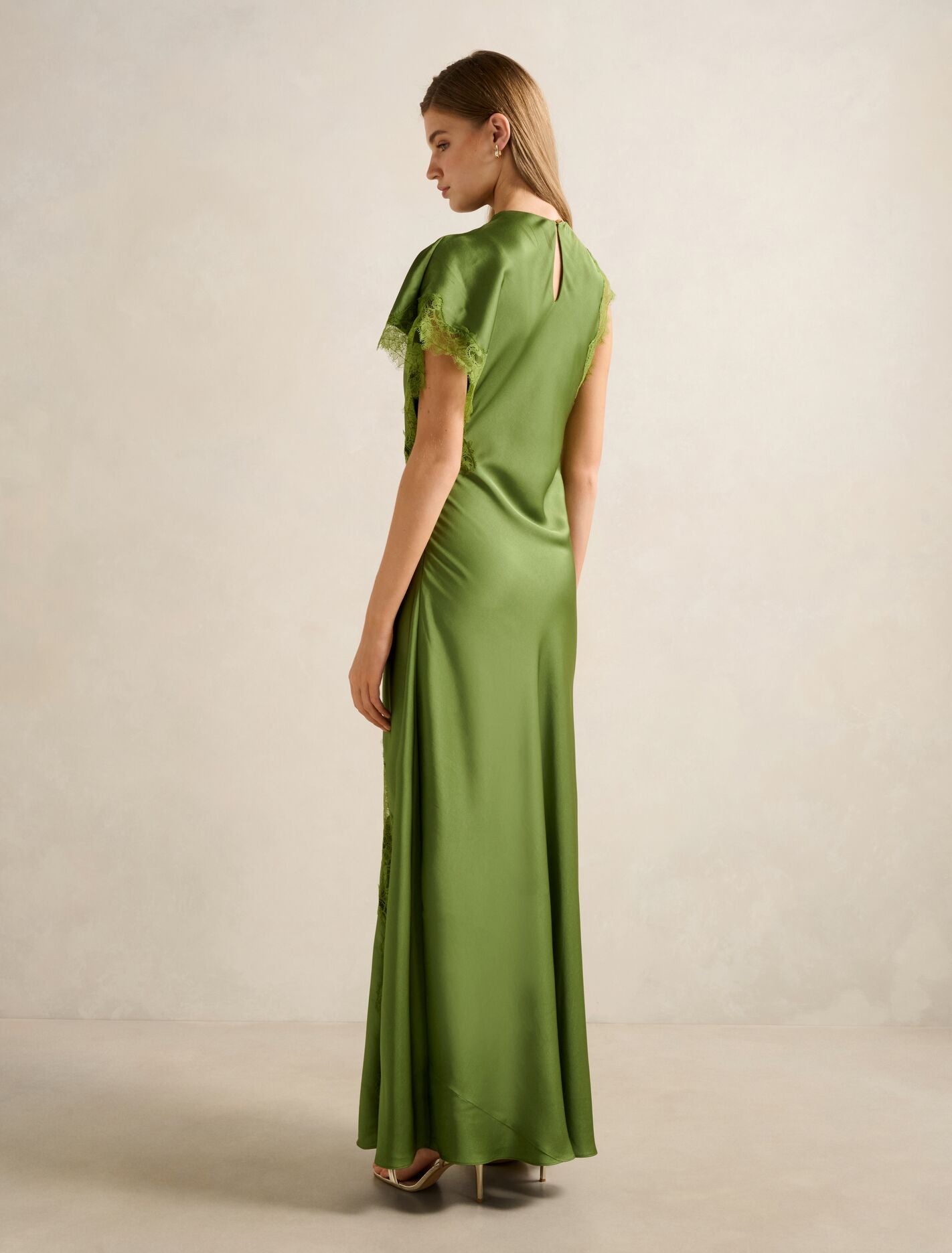 Kody Satin Lace Asym Dress Forever New