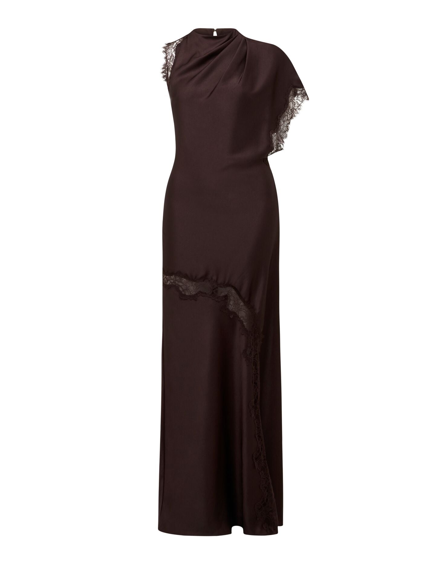 Kody Satin Lace Asym Dress Forever New