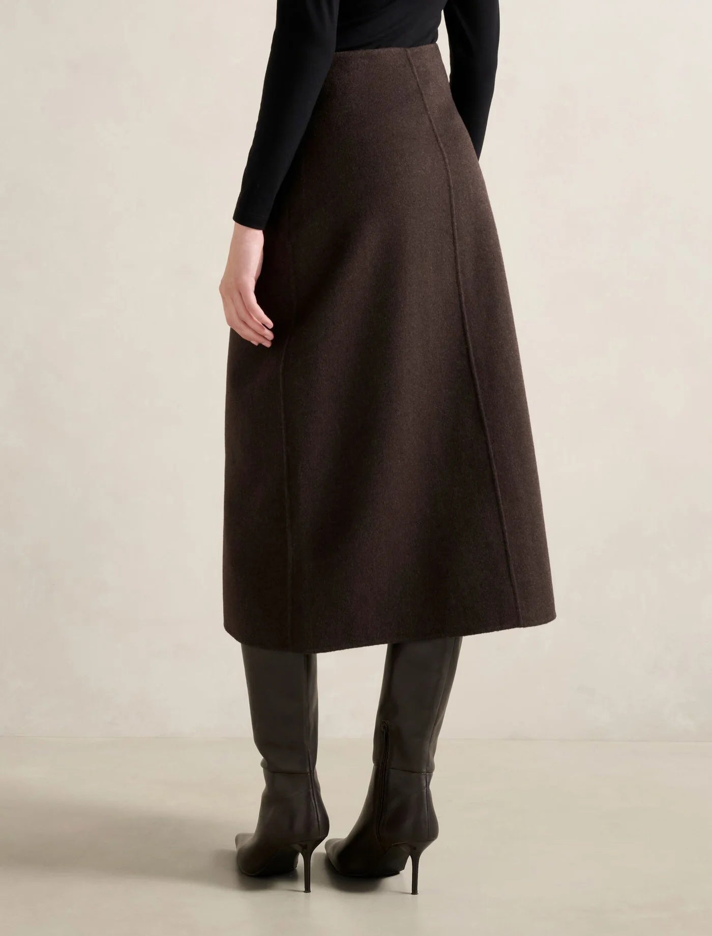 Amara Felled Midi Skirt Forever New