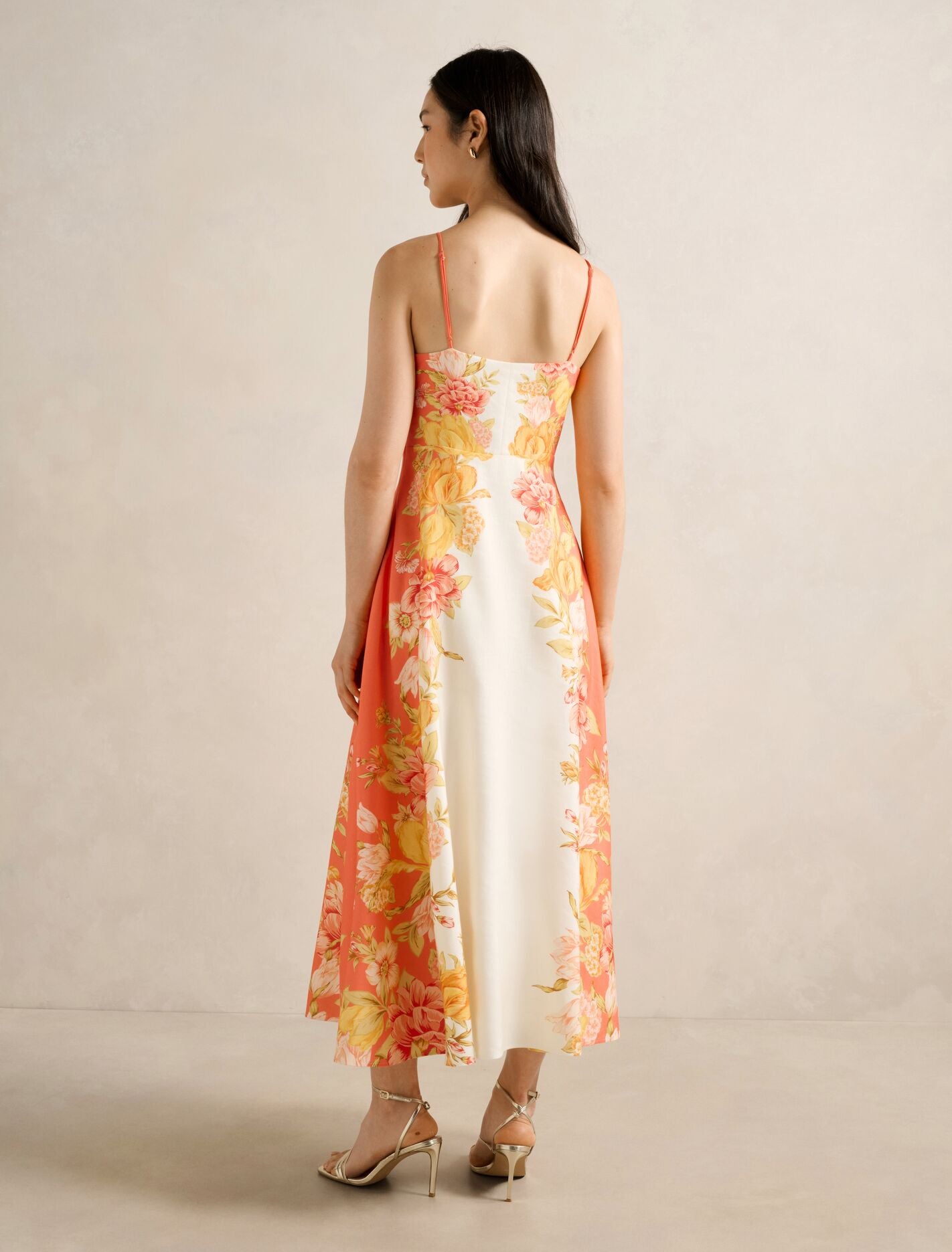 Livvy Strappy Linen Midi Dress Forever New