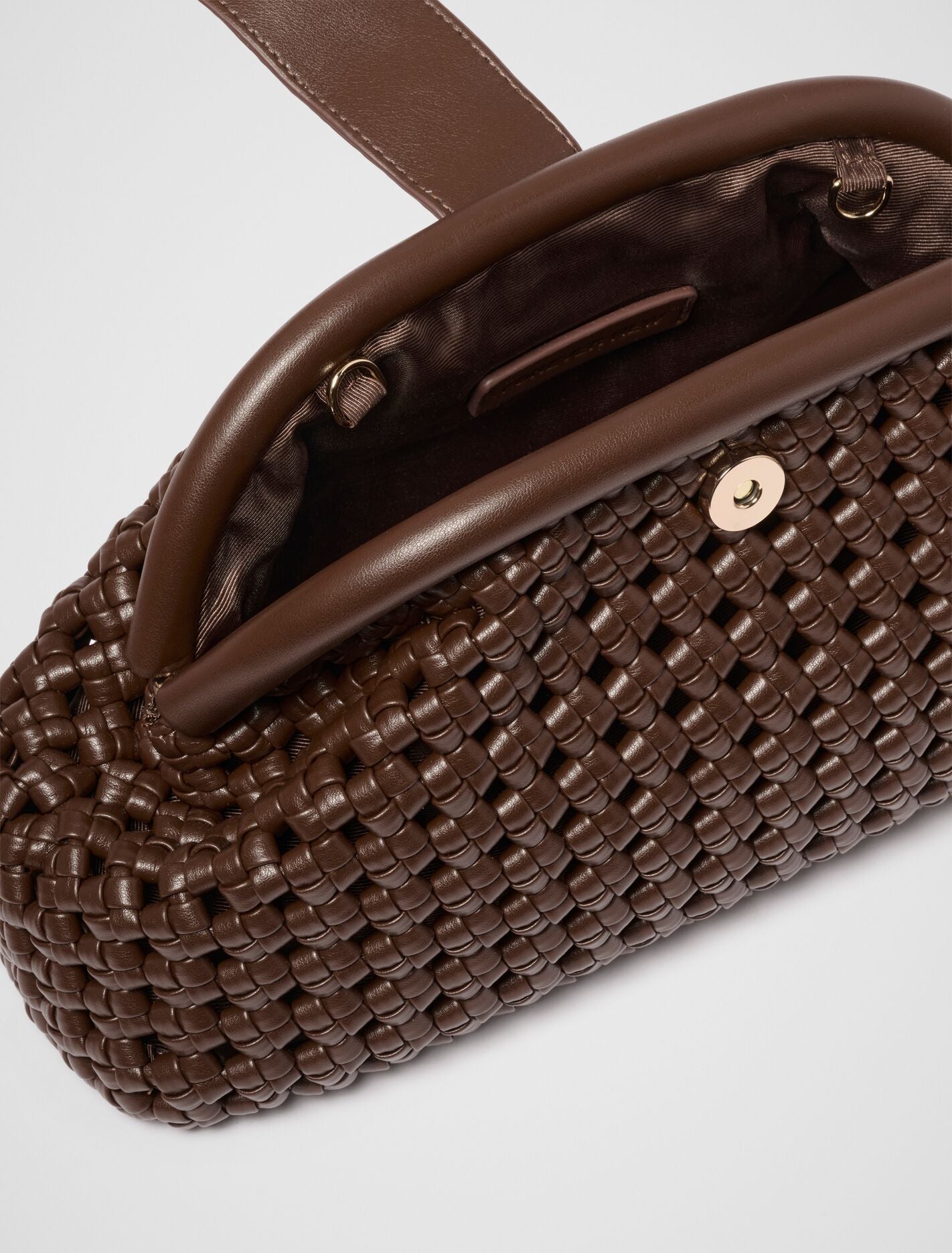 Aspen Open Weave Soft Clutch Forever New