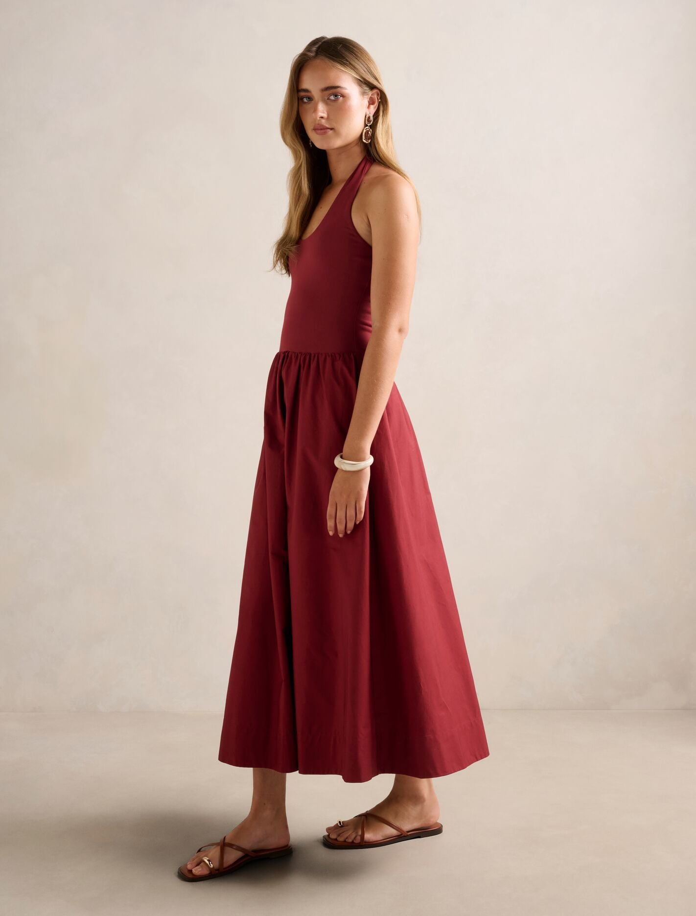 Margot 2 In 1 Halter Midi Dress Forever New