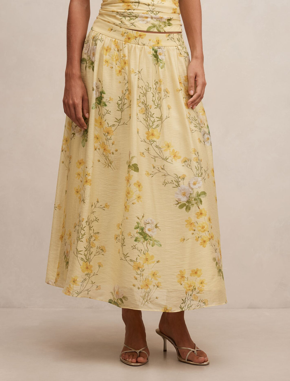 Palmer Pleated Skirt Saffia Ditsy Co-Ord Forever New