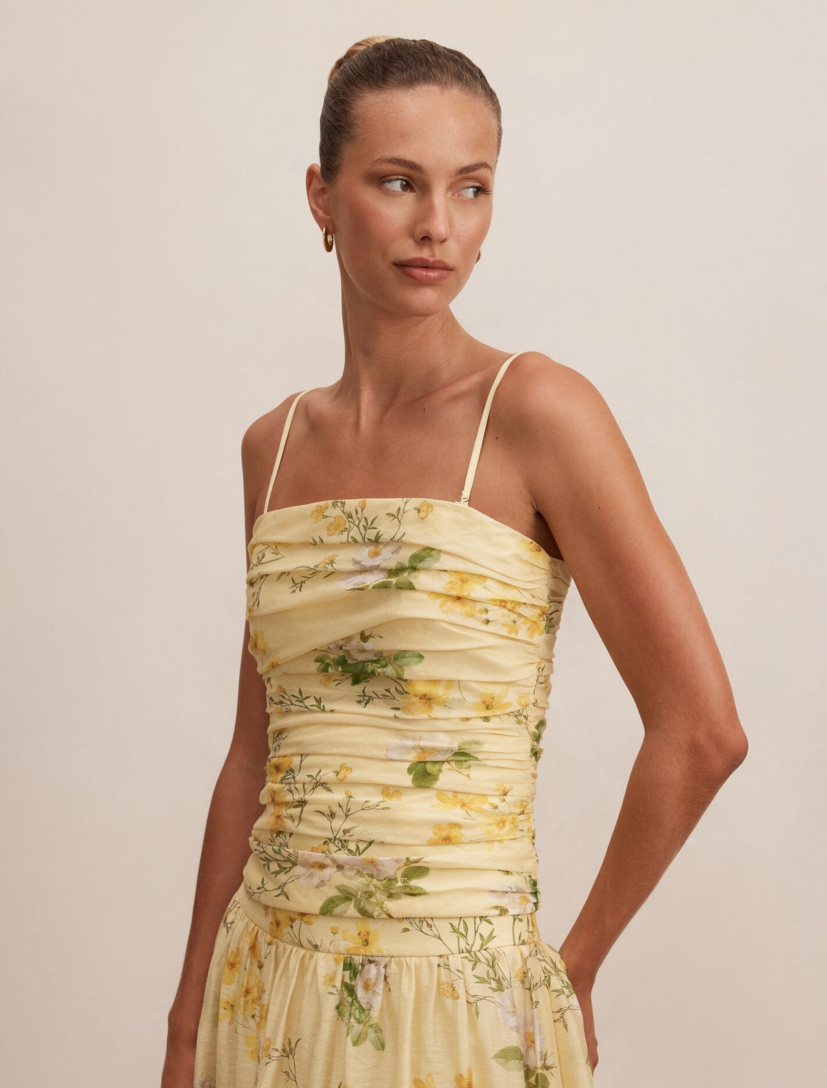 Palmer Gathered Strapless Top Forever New