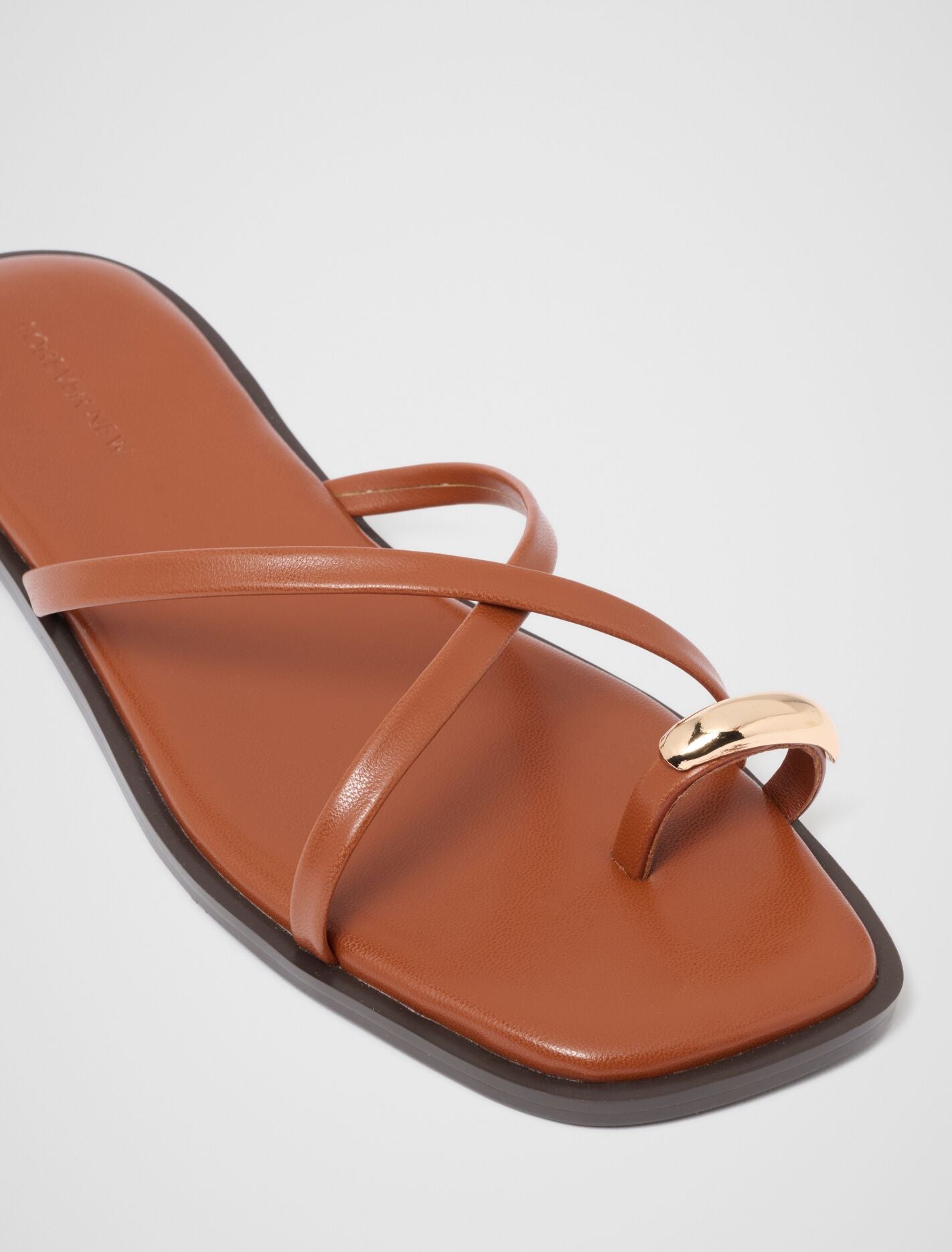 Brynn Toe Thong Trim Flat Sandal Forever New