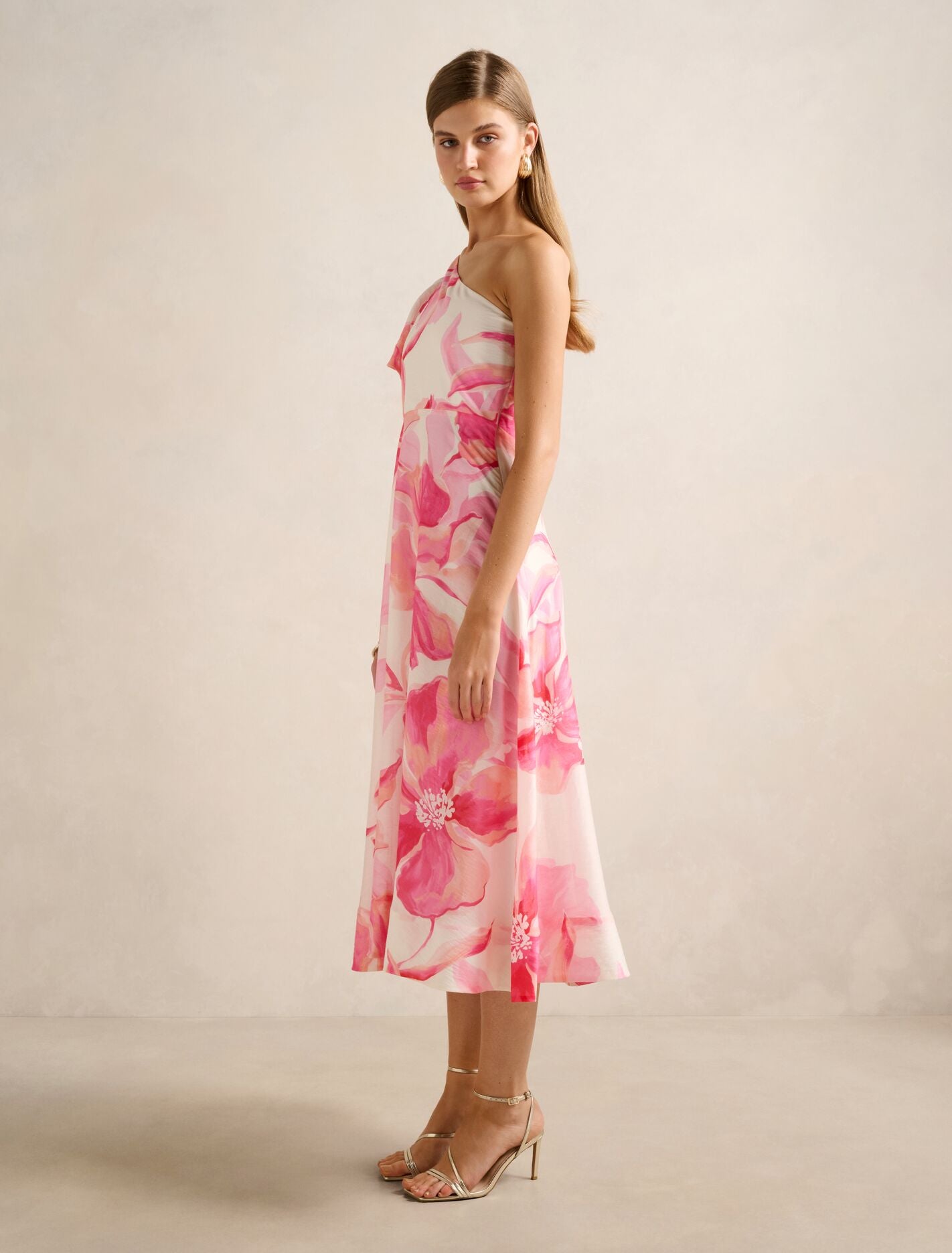 Mattea One Shoulder Midi Dress