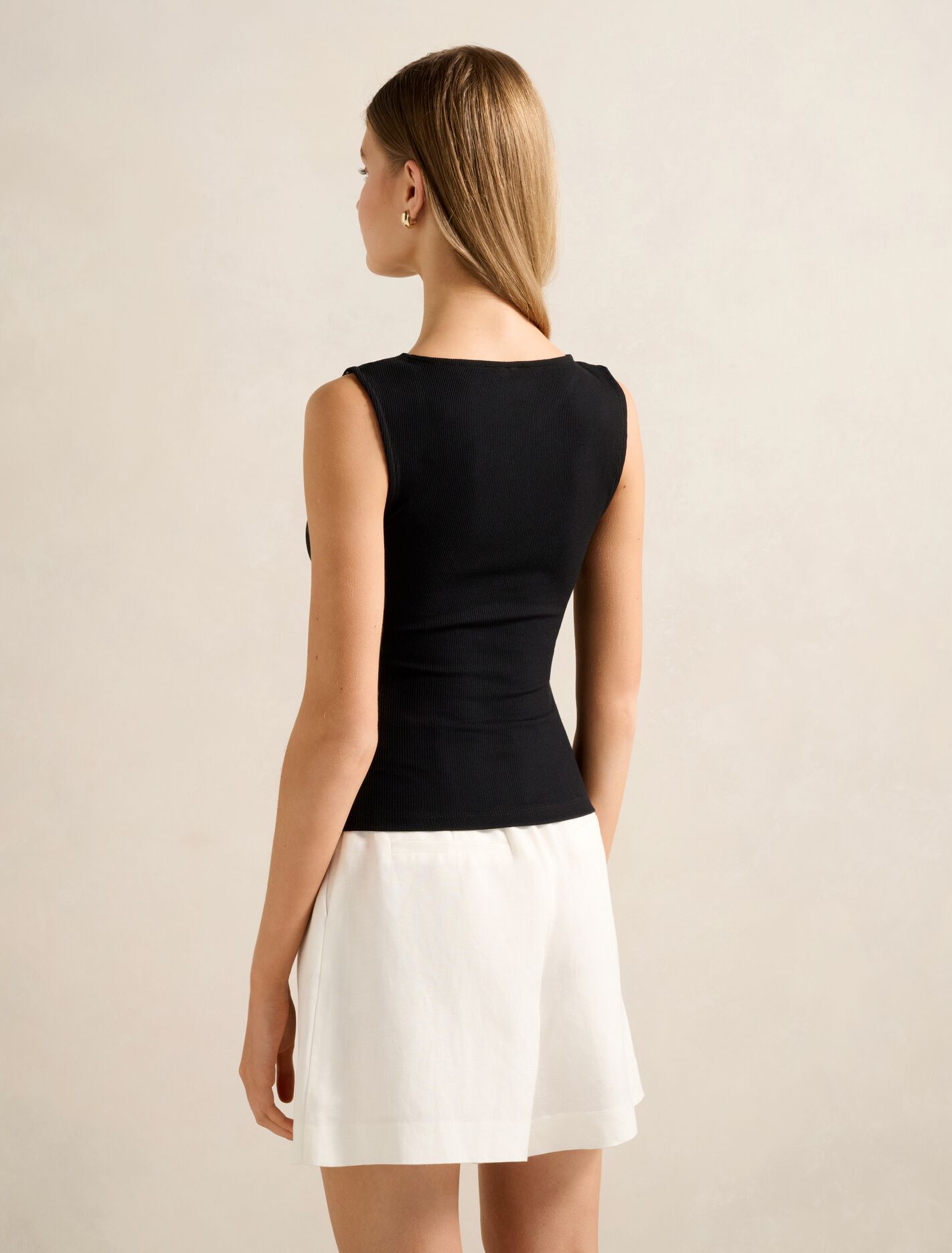 Fleur Asymm Neck Tank Top