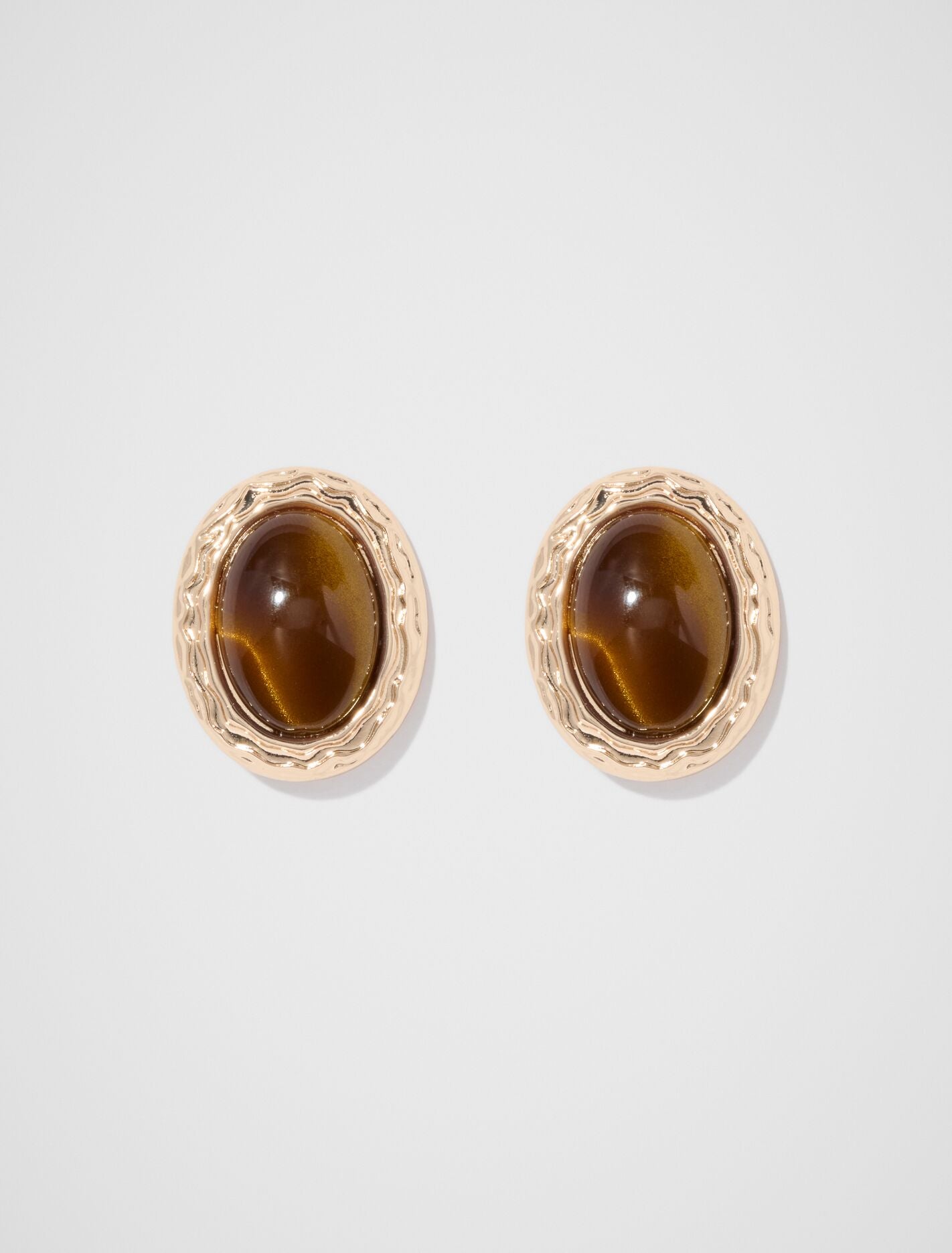 Siganture Lalita Large Oval Stone Earrings