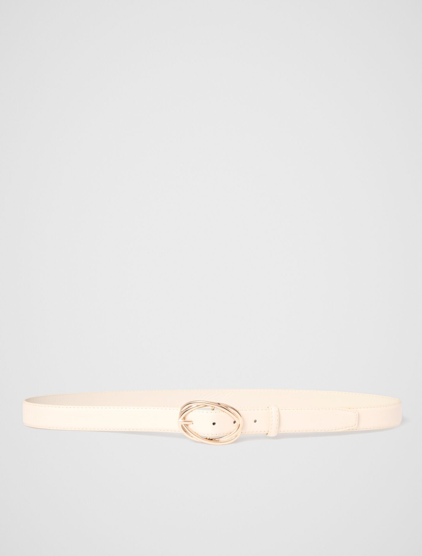 Tara Twist Buckle Belt Ivory Forever New