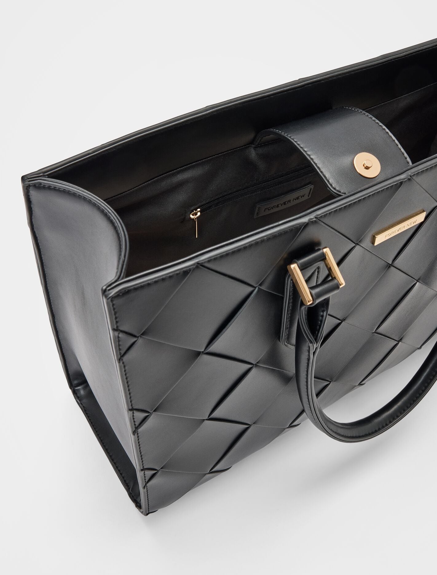 Lorelai Large Lattice Tote Bag Forever New