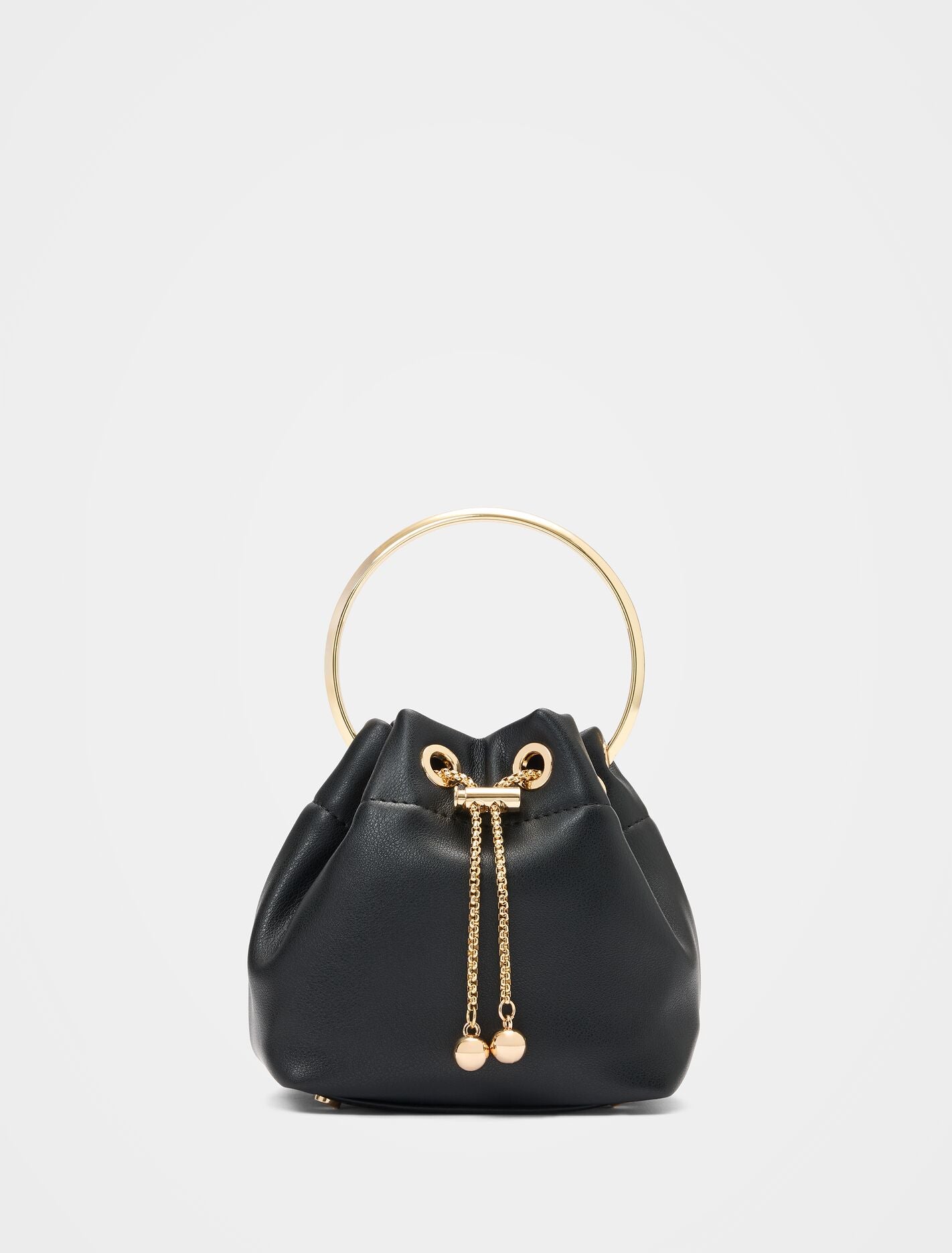 Havana Metal Handle Clutch 0 Black Forever New