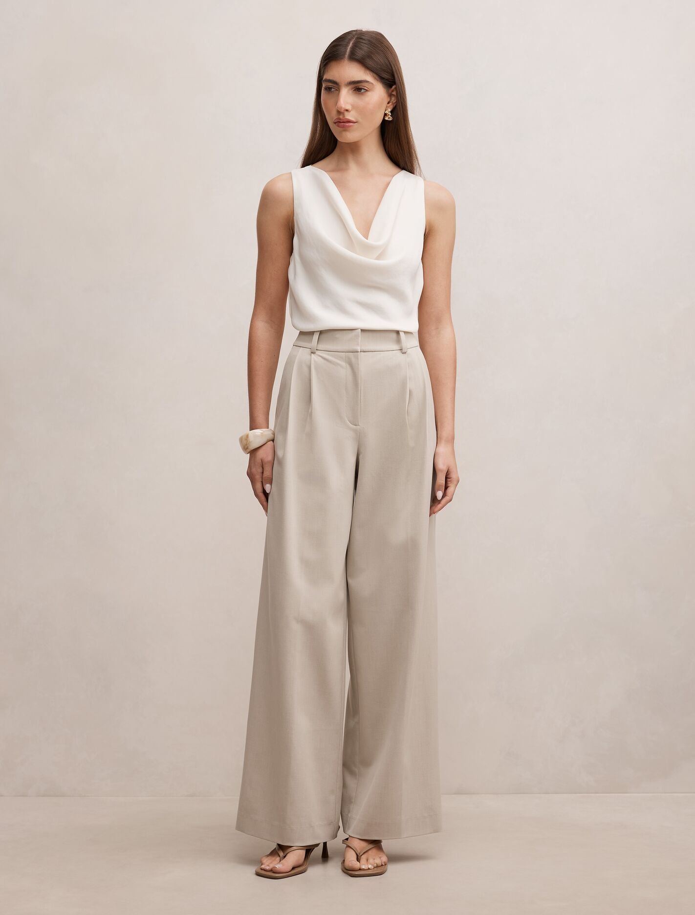 Etta Pleated Wide Leg Pants Forever New